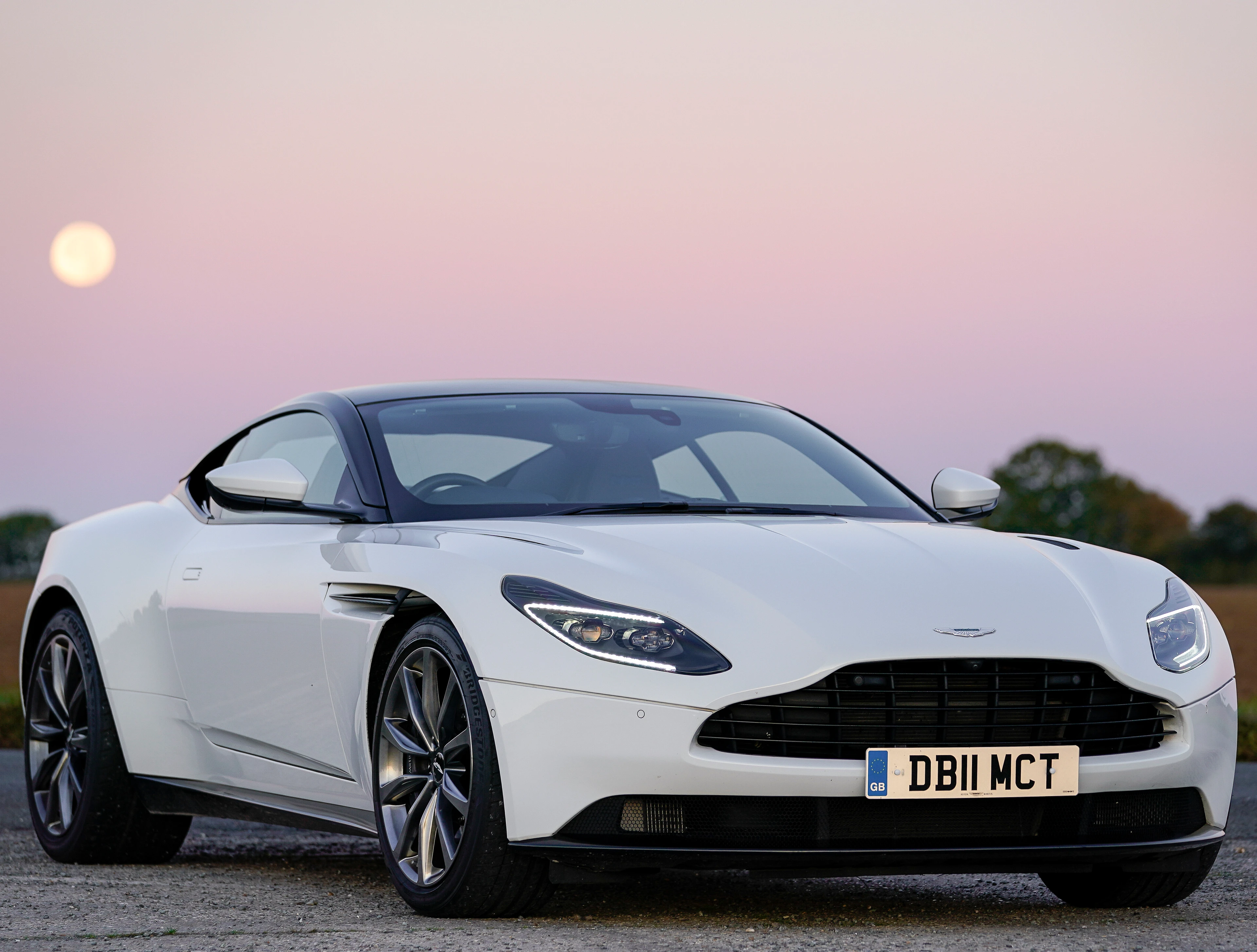 DB11 V8 at Moonrise