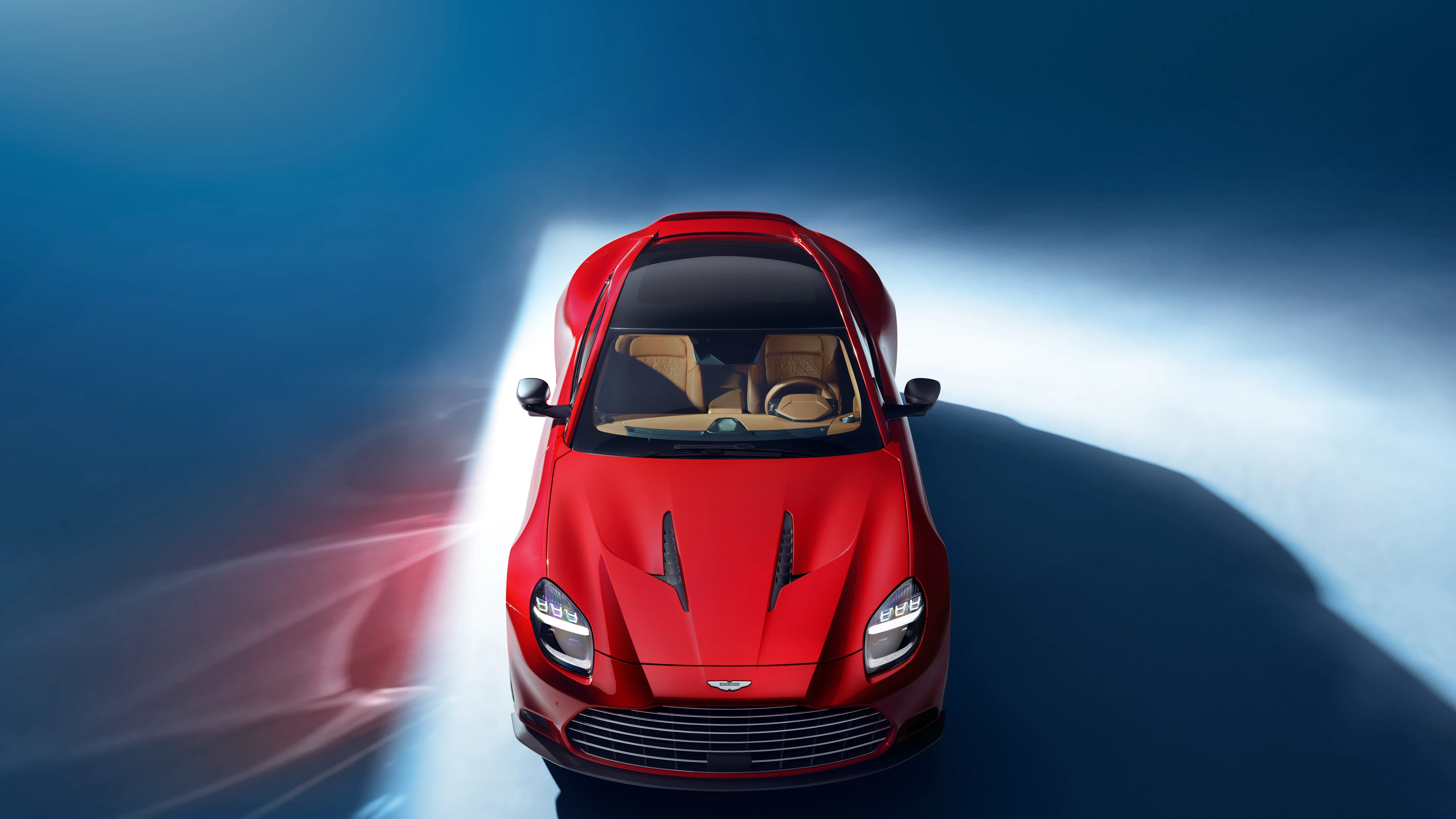 Aston Martin Vanquish — Front View from Above