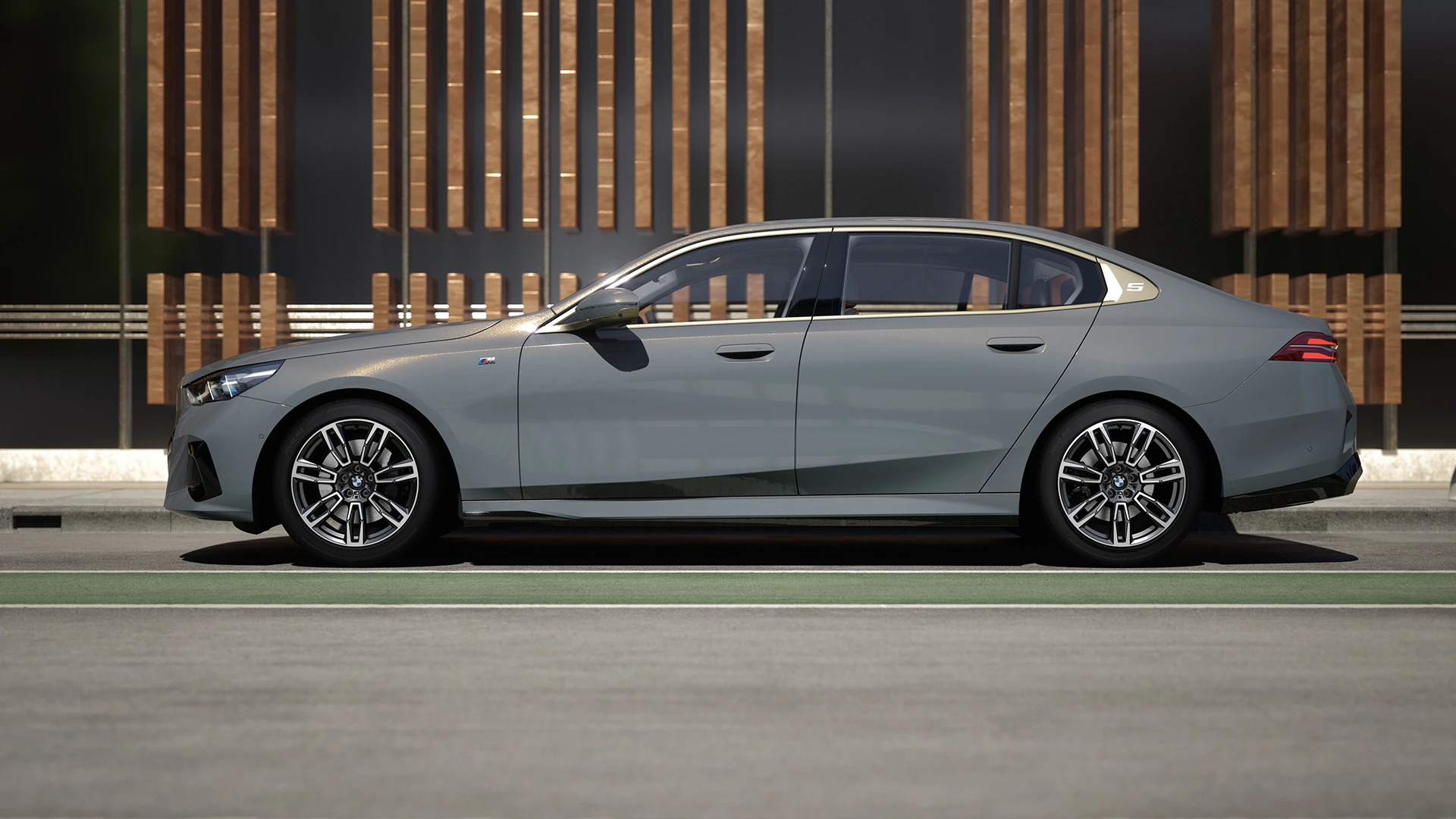 BMW 5 Series — Side Profile (Left)