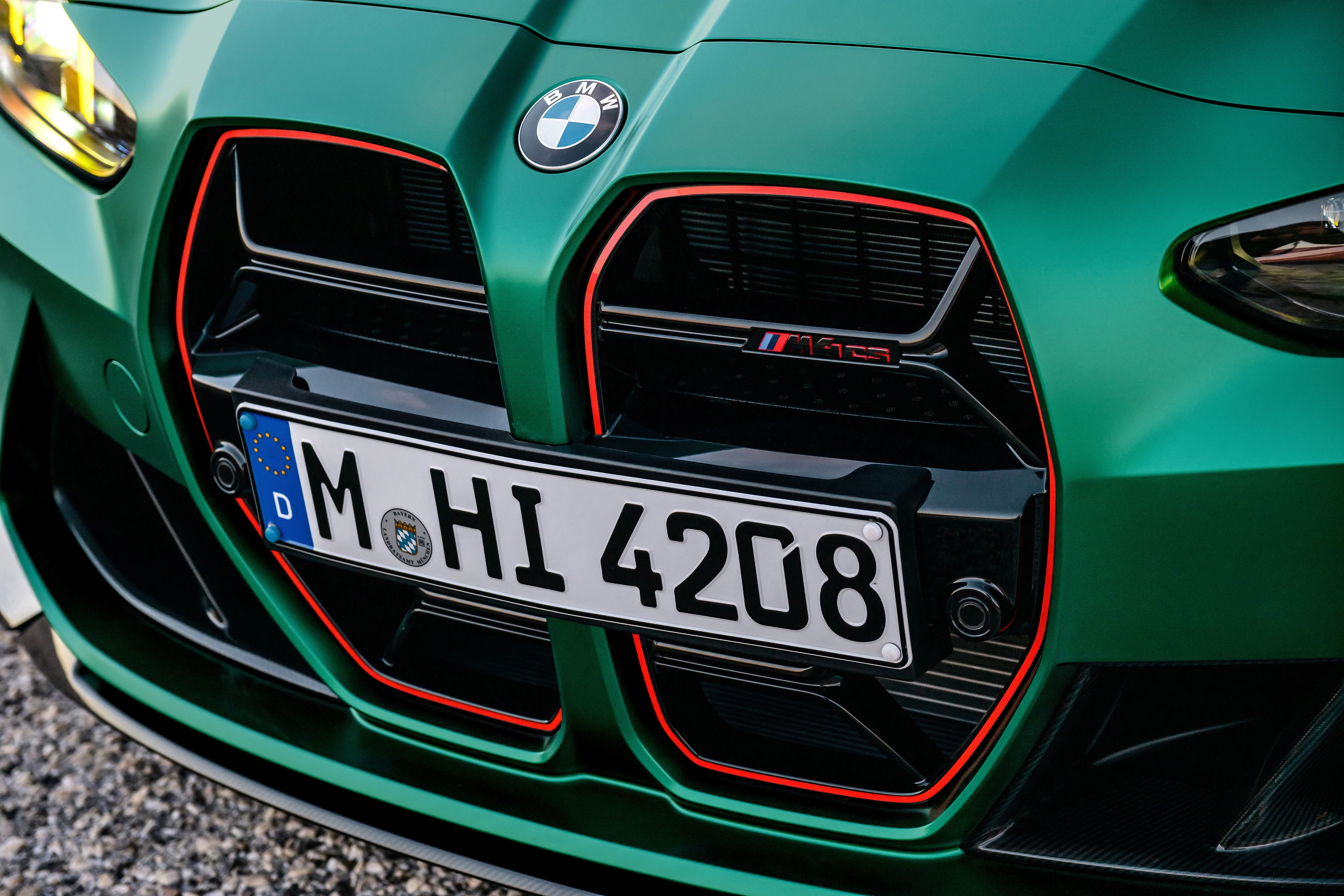 M4 CS Kidney Grille with Red Outline