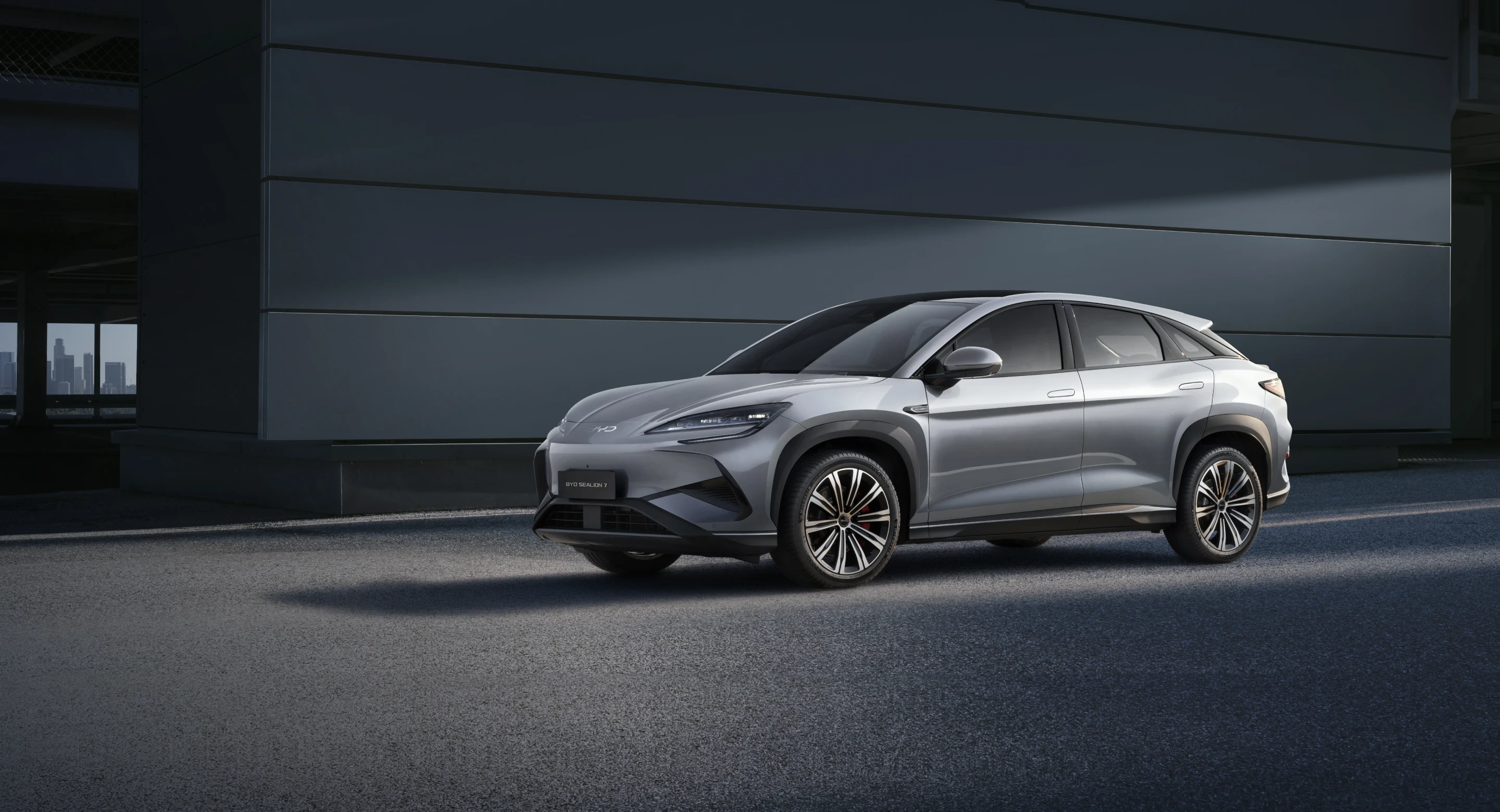 Front Left Three-Quarter View (Grey)