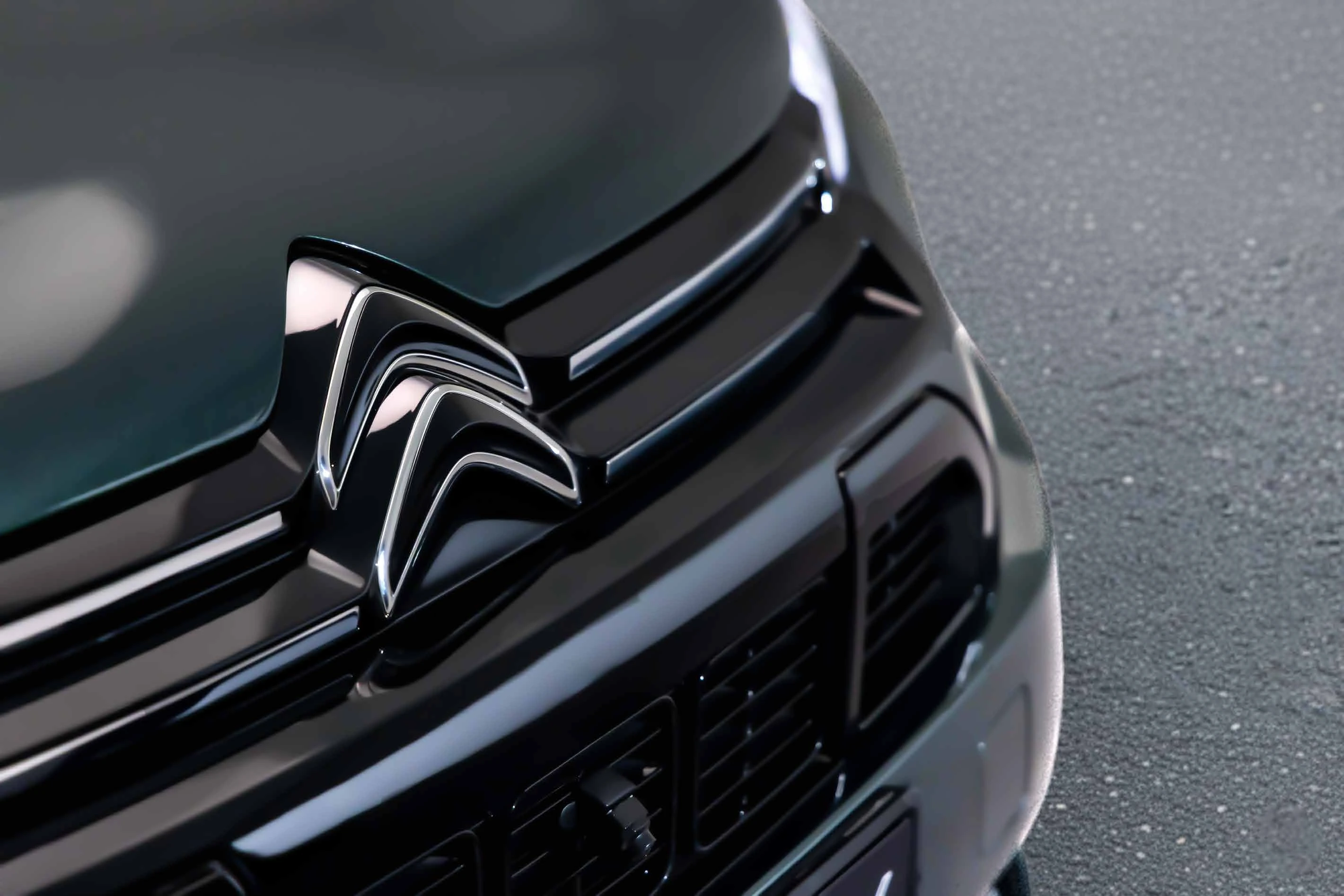 Front Grille And Chevron Logo