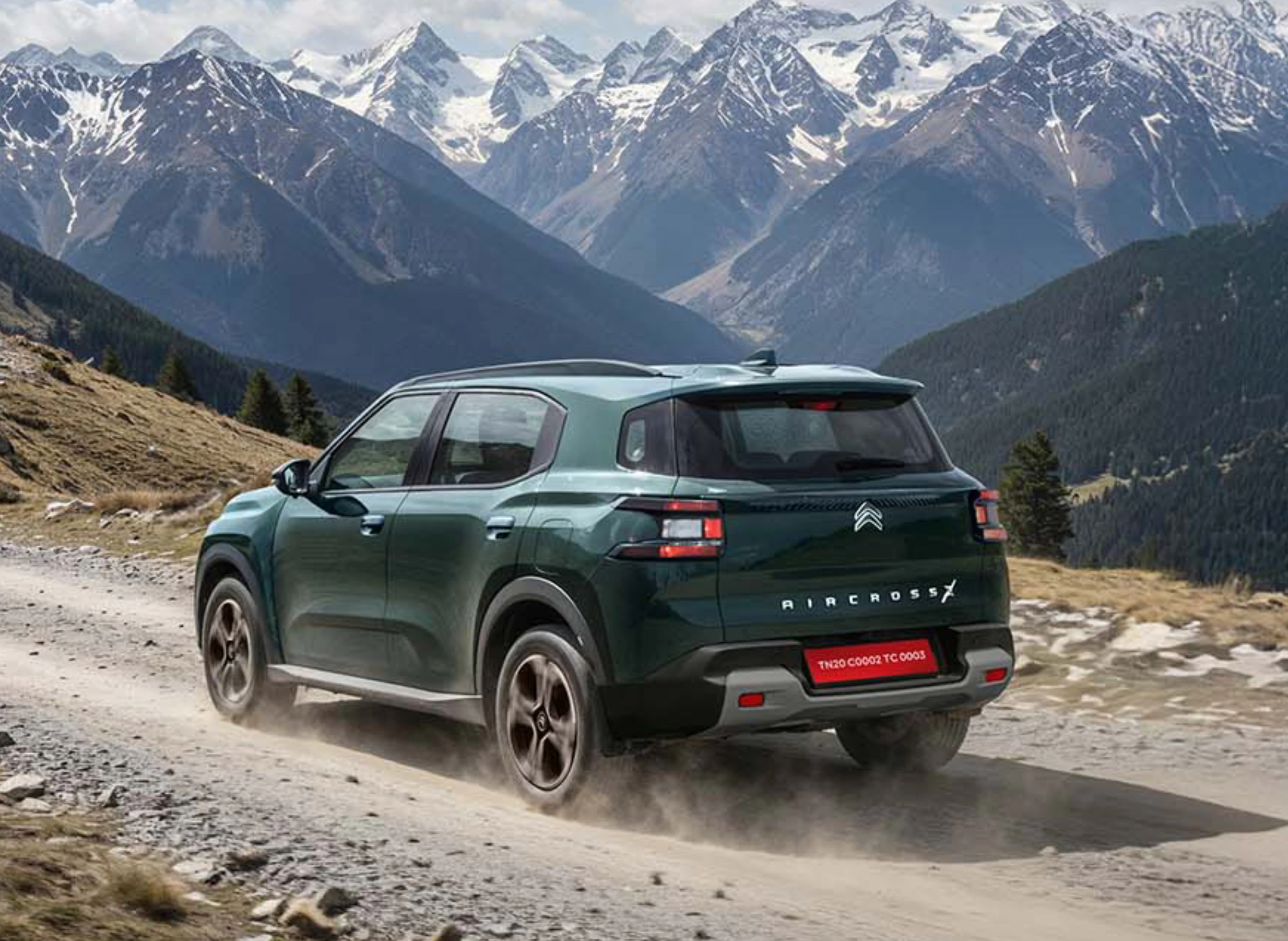 Rear Three-Quarter On A Mountain Trail