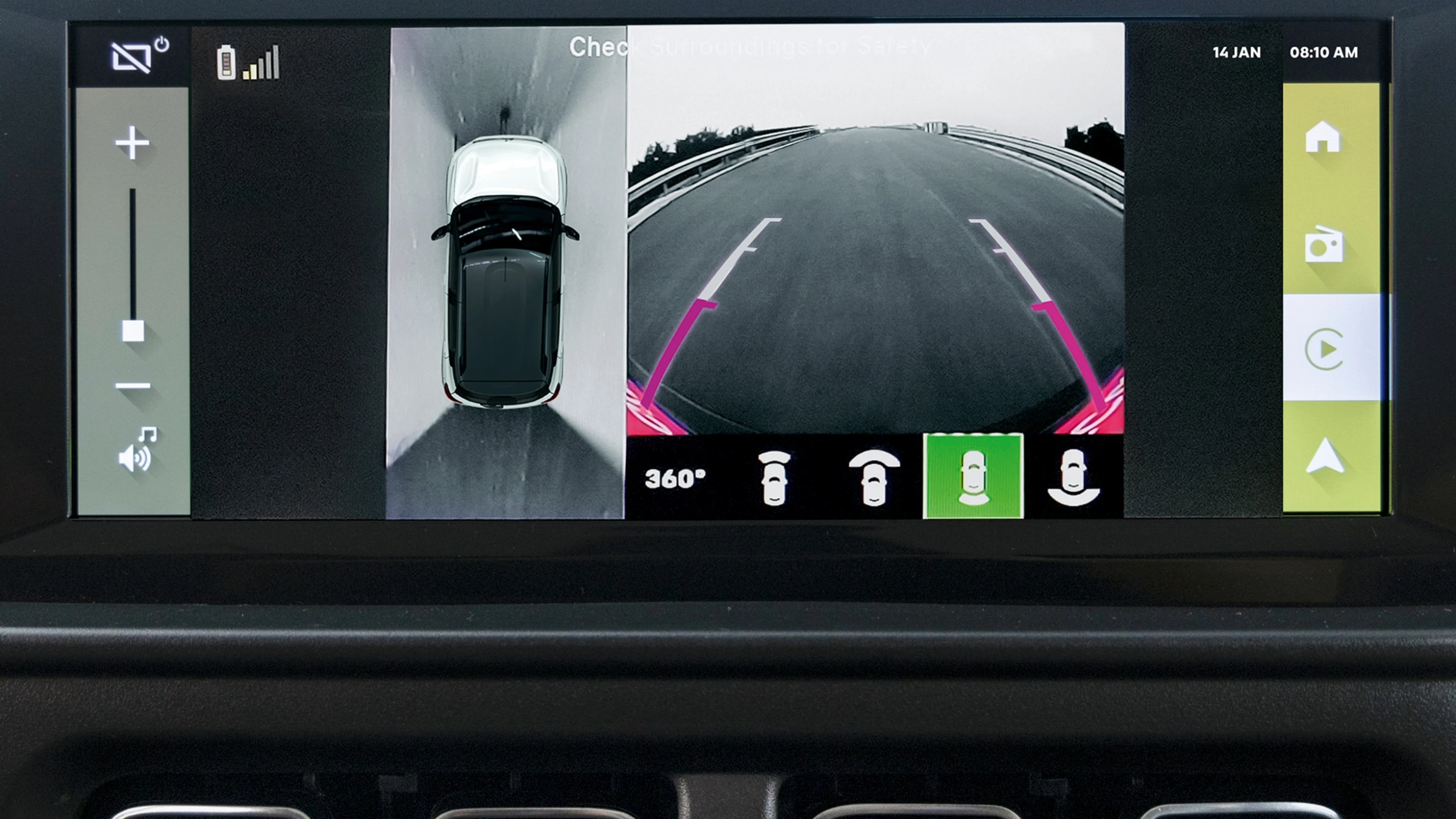 Camera View On The Touchscreen