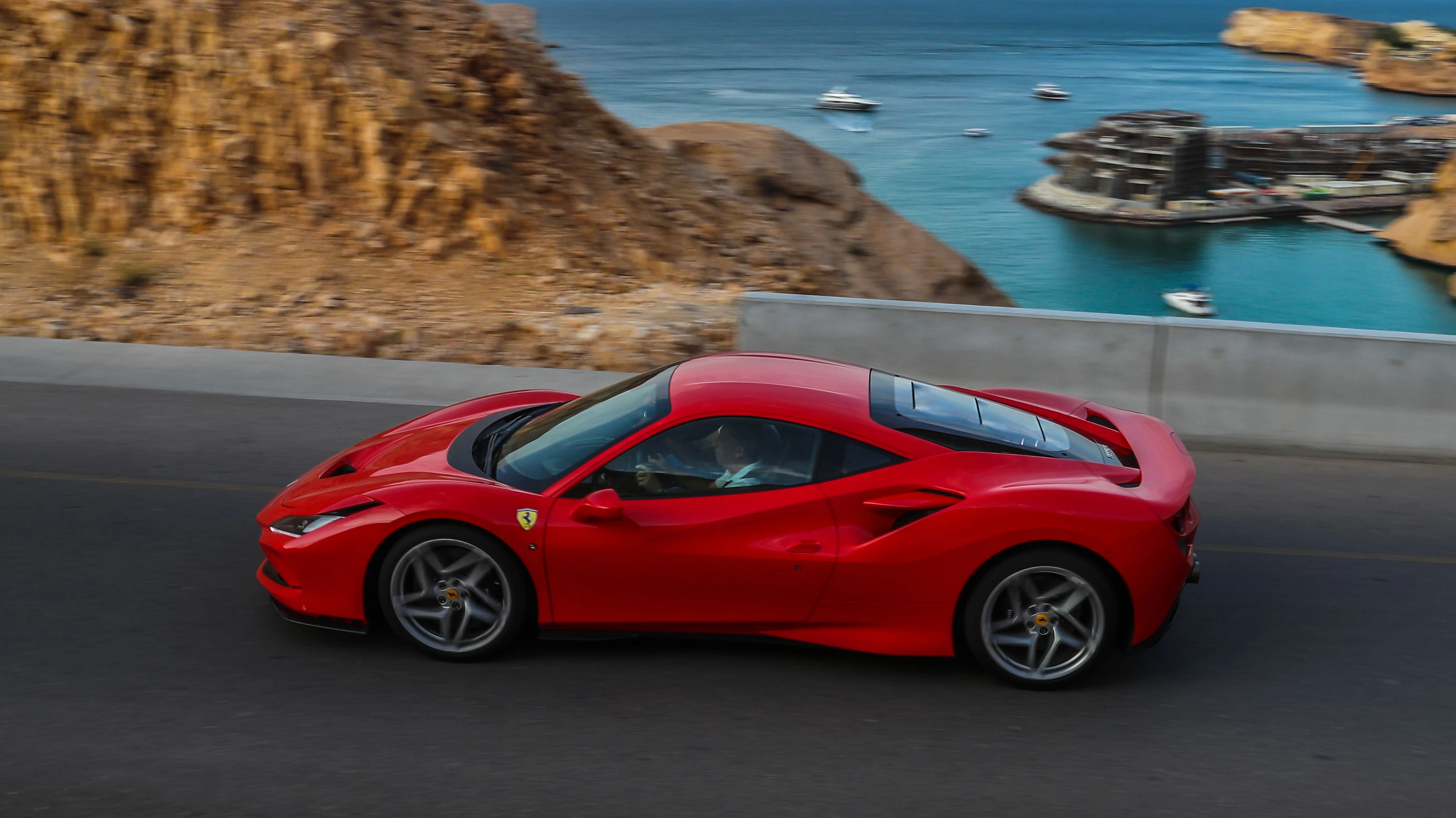 Ferrari F8 Tributo — Side Profile (Left)