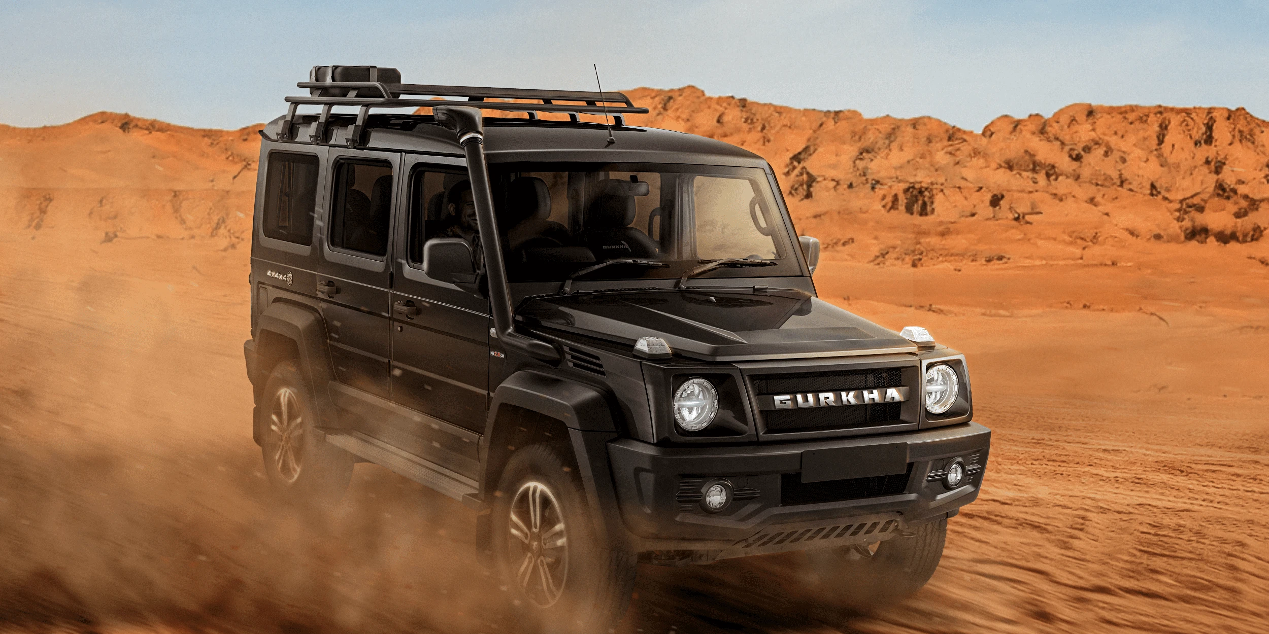 5-Door in the Desert: Front Right Three-Quarter