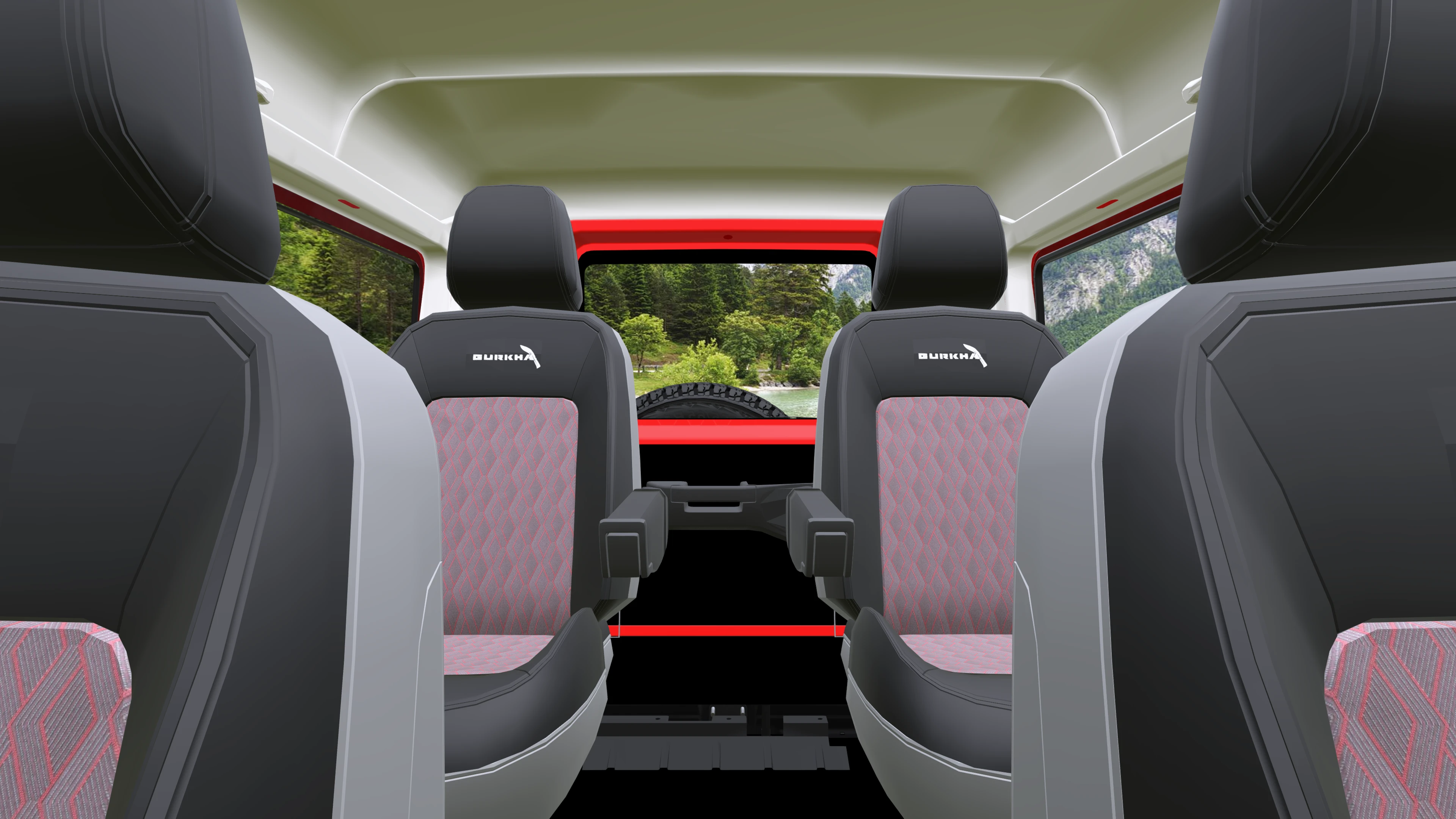 Front Seats and Rear Captain Seats