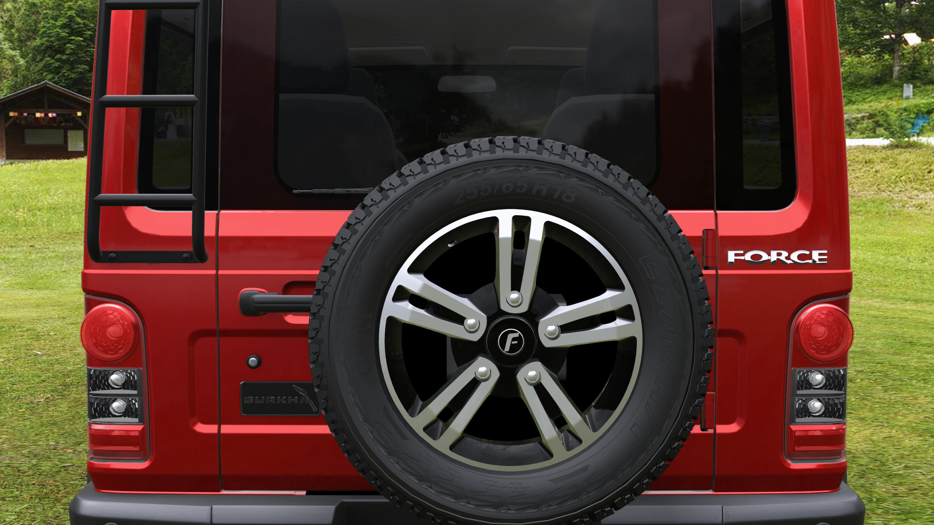 Tailgate-Mounted Spare Wheel