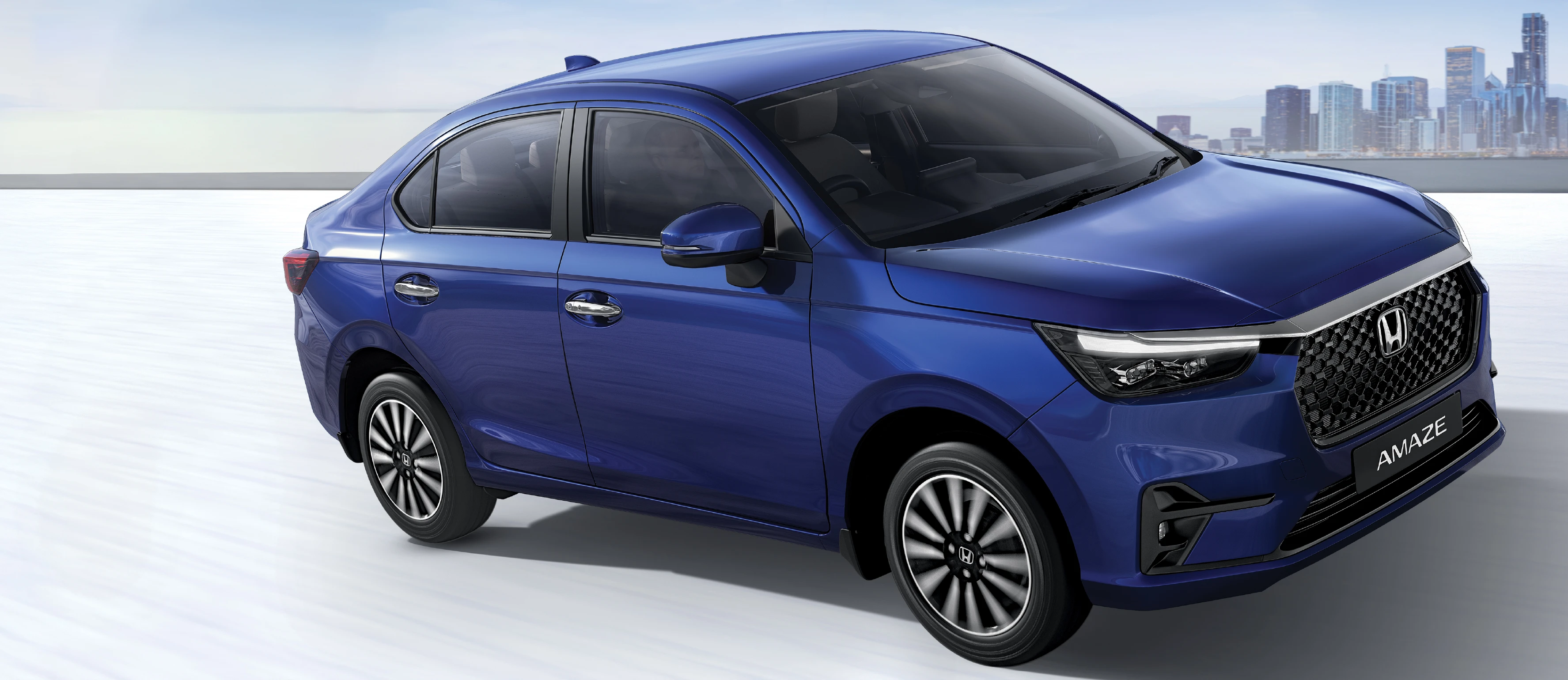 Front Right Three-Quarter View (Blue)
