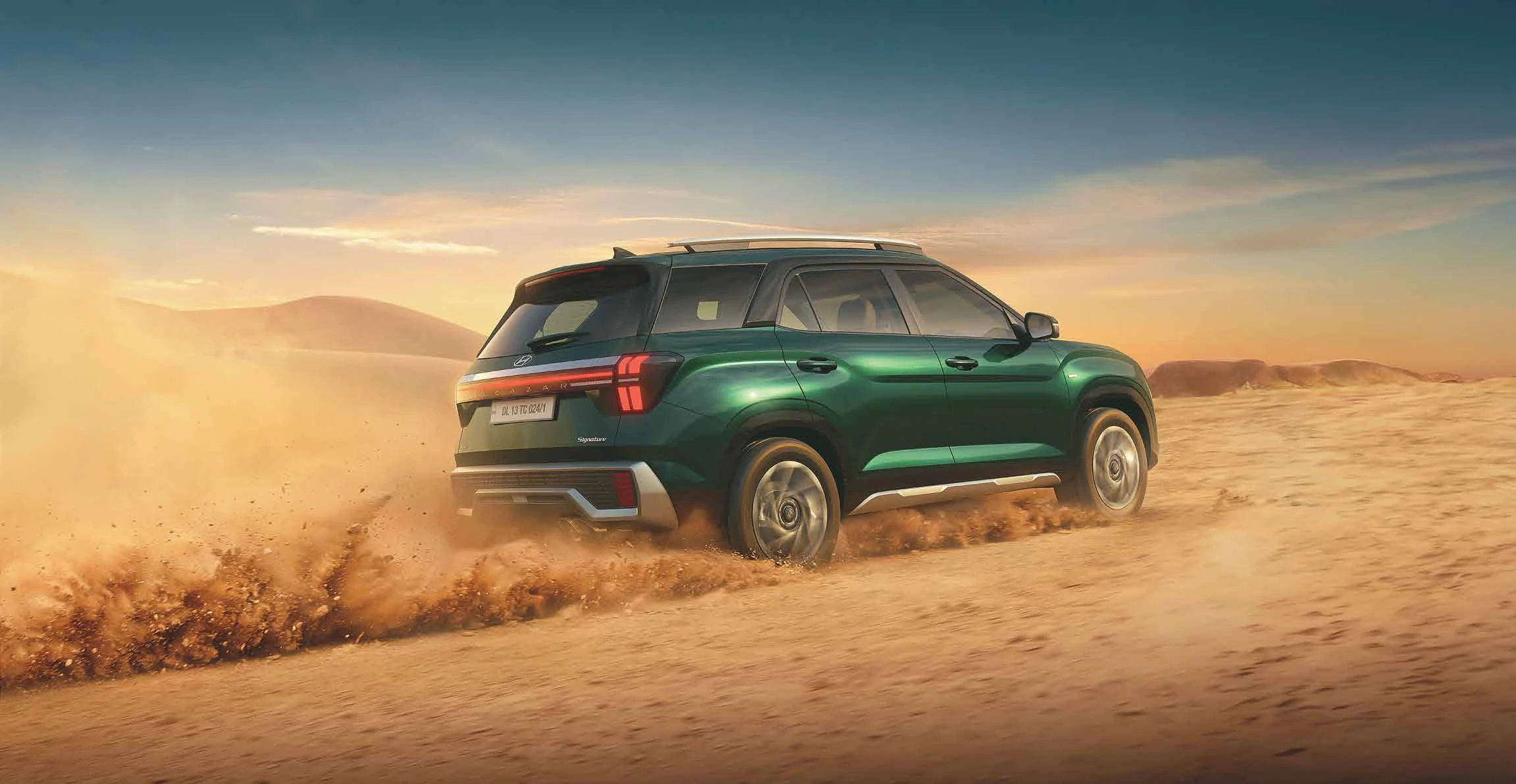 Driving: Rear Three-Quarter