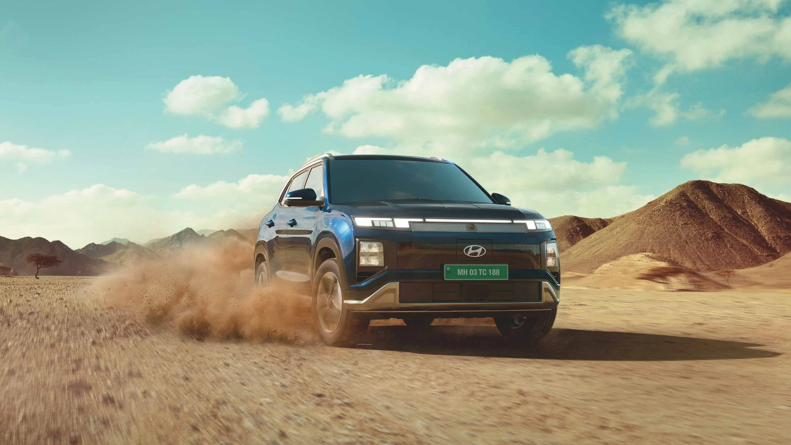 Driving: Front Three-Quarter (Desert)