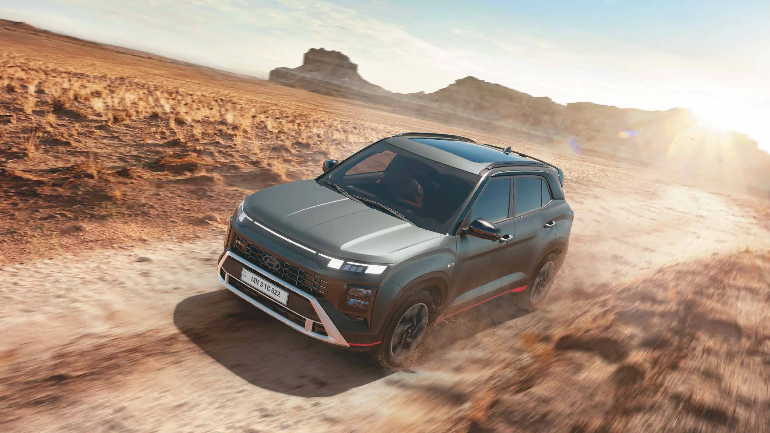 Driving: Front Three-Quarter (Desert)