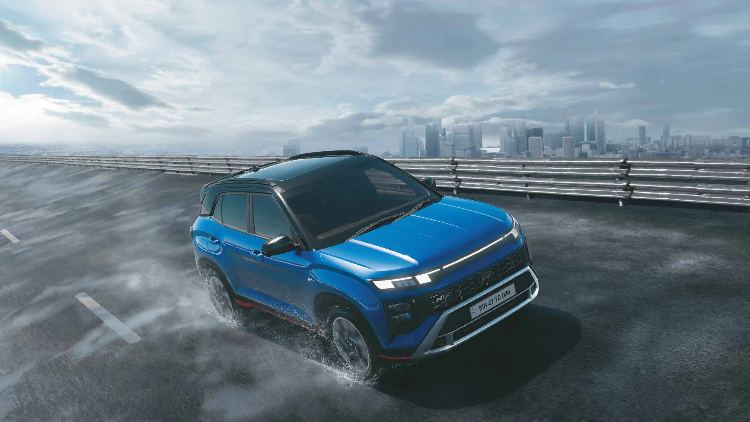 Driving: Front Three-Quarter (Rooftop)