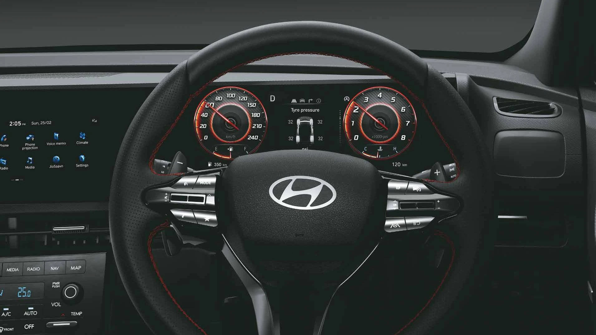 N Steering Wheel and Digital Cluster