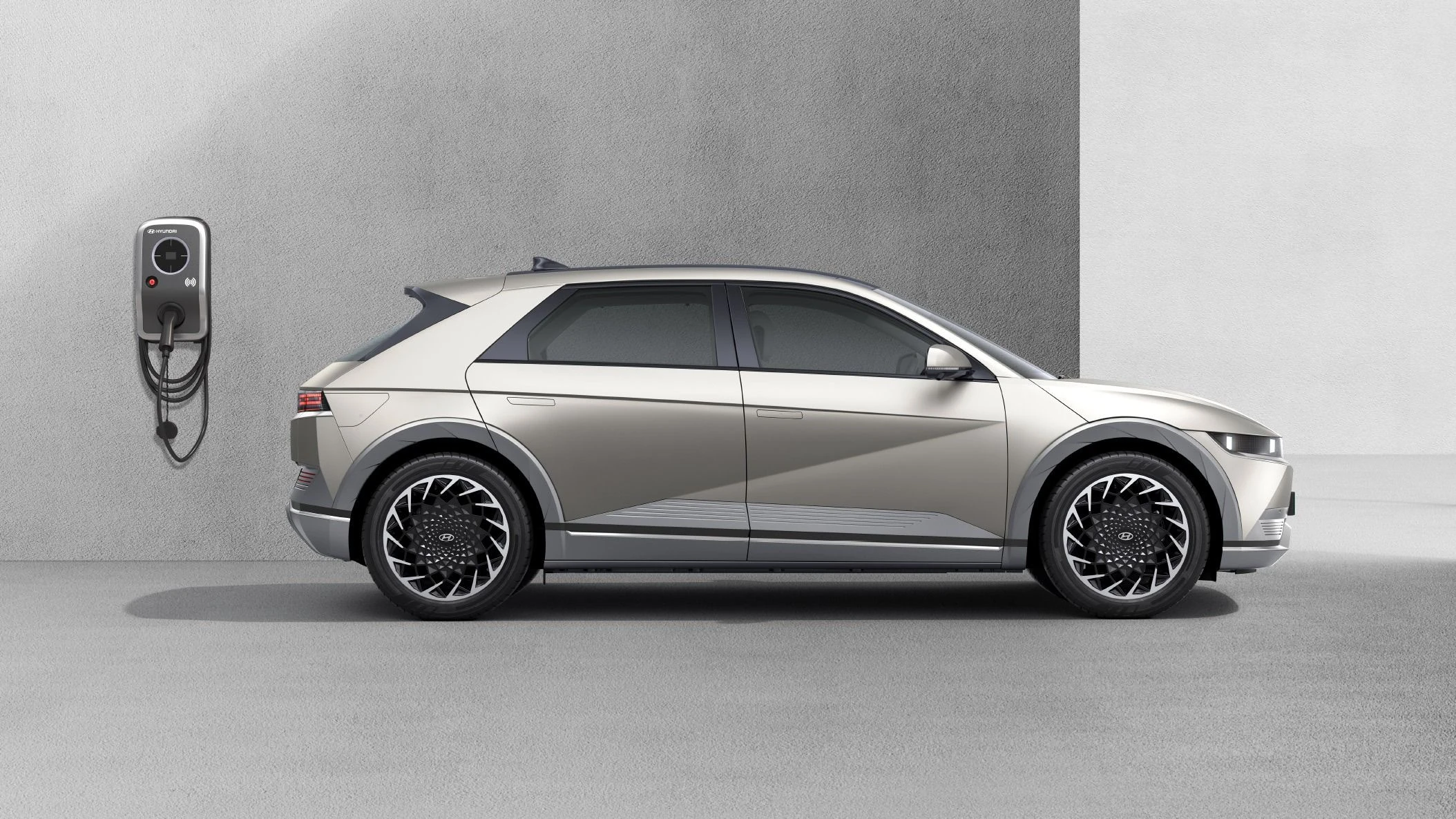 Side Profile with Wall-Box Charger