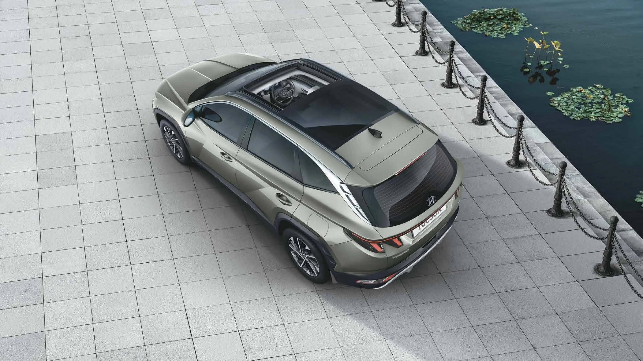 Top View with Panoramic Sunroof