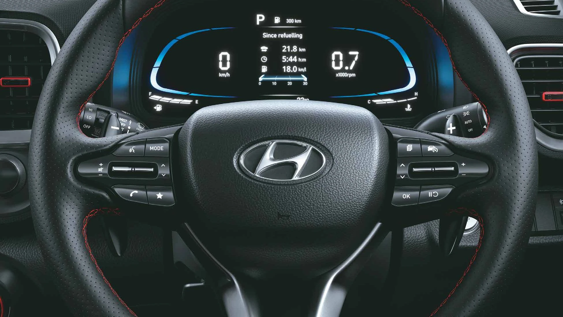 N Line Steering Wheel and Digital Cluster