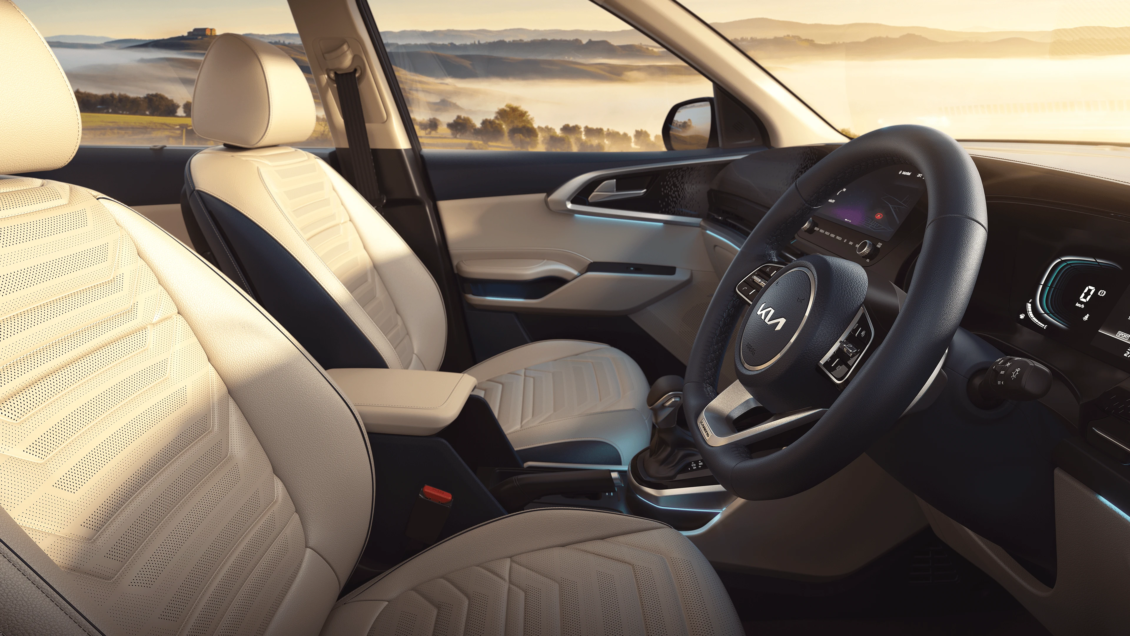Front Seats and Steering Wheel