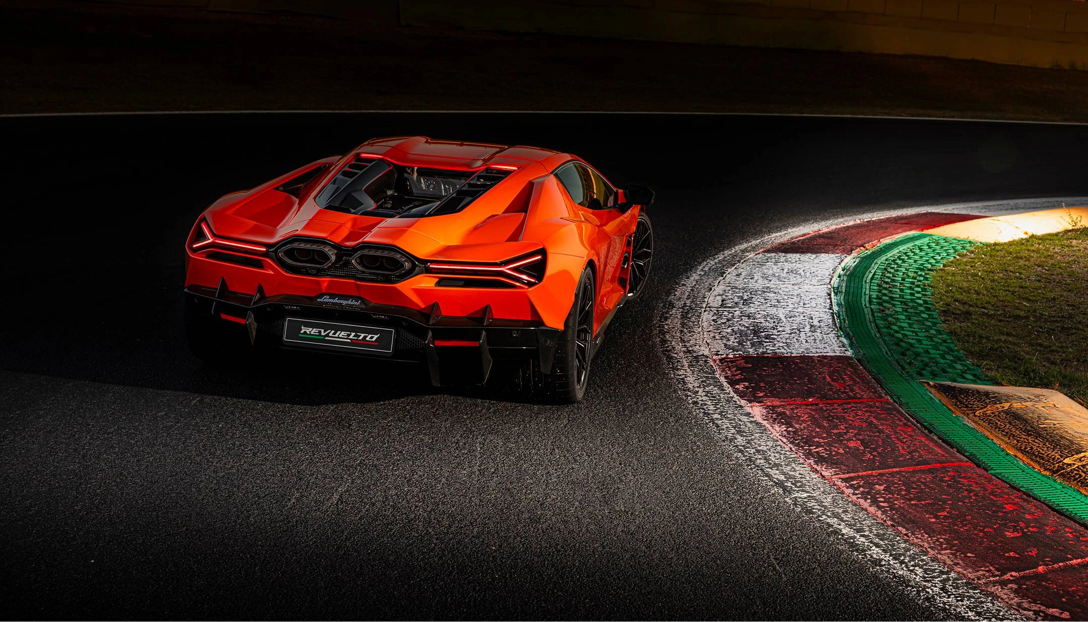 Rear 3/4 on track at night