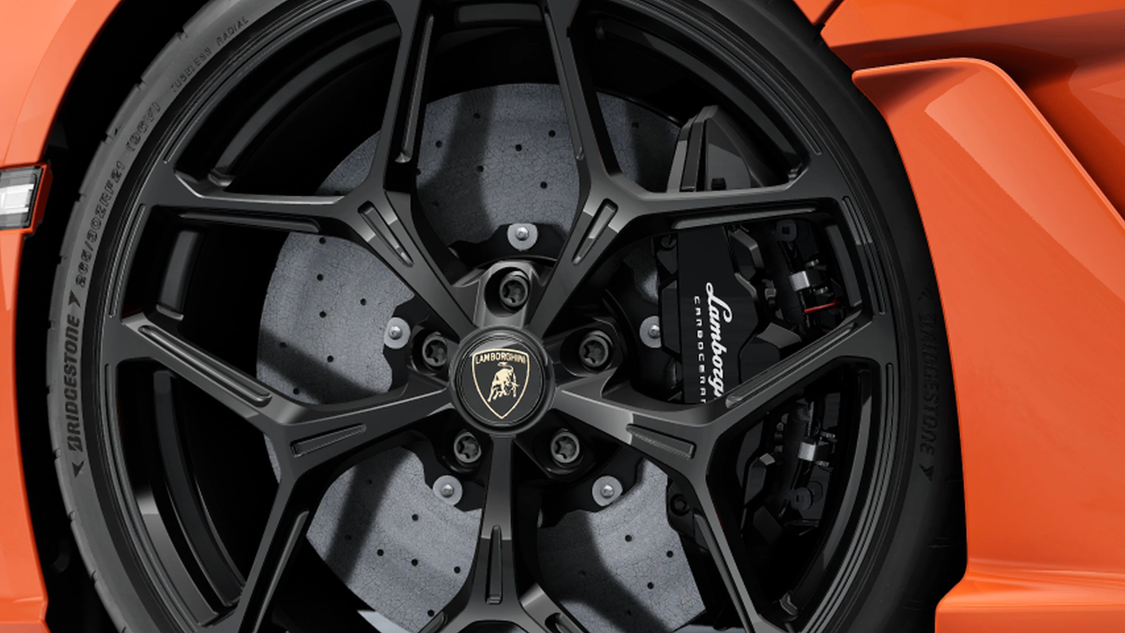Wheel and carbon-ceramic brake