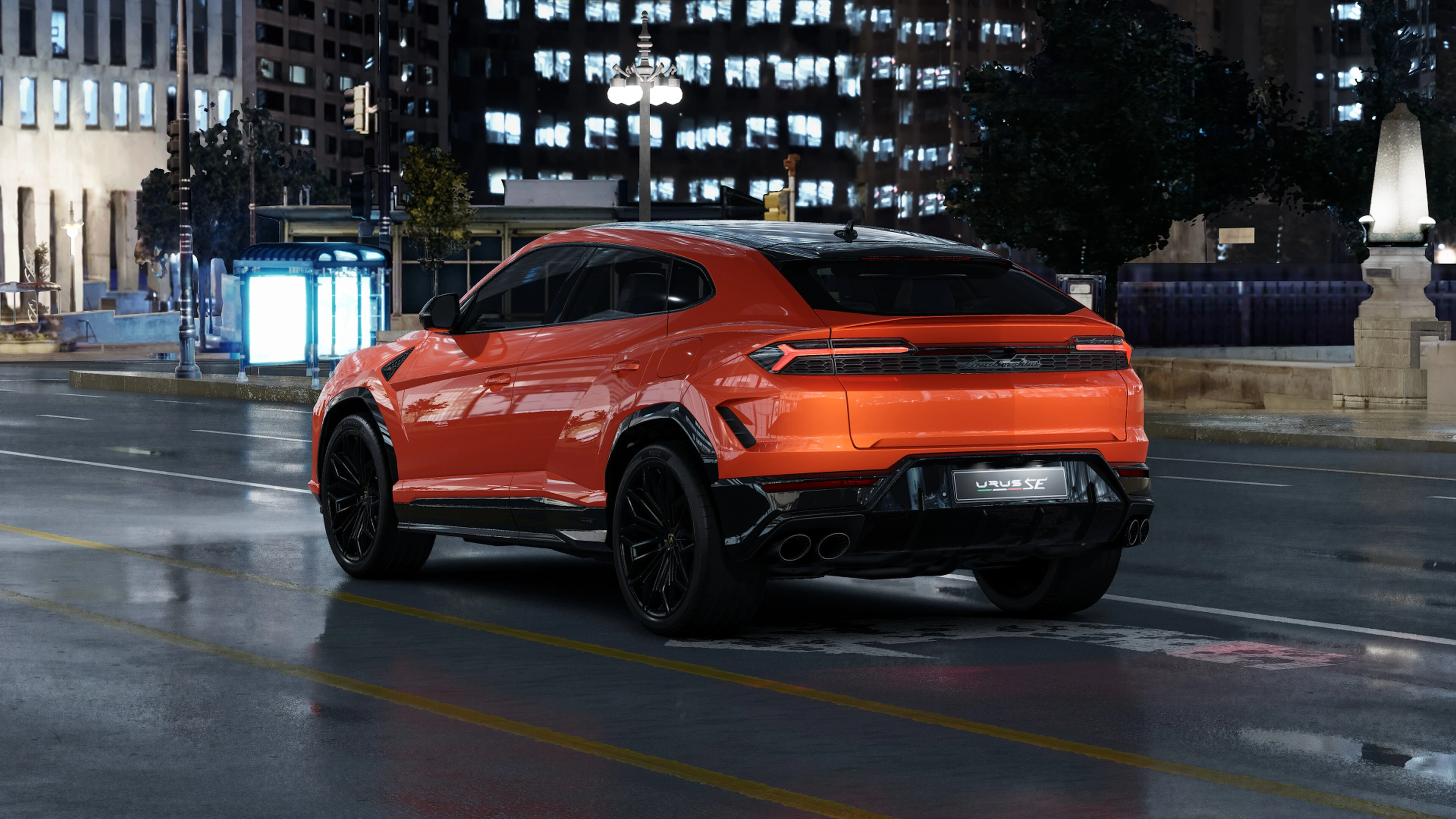 Rear 3/4 in the city at night