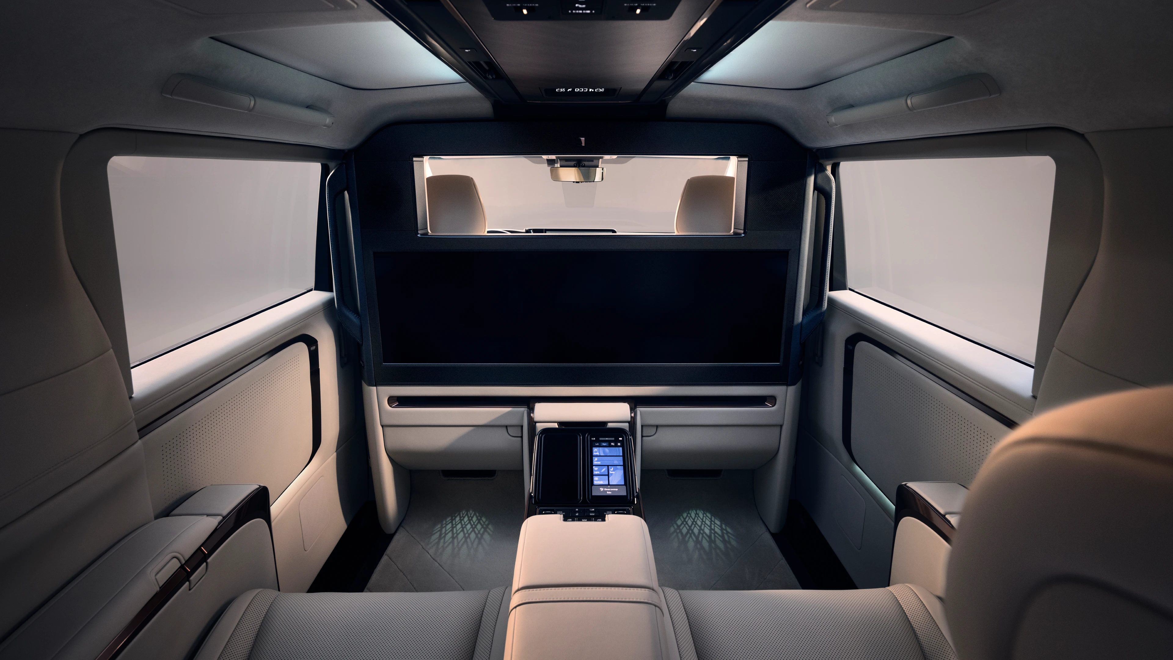 Rear Partition with 48-Inch Display