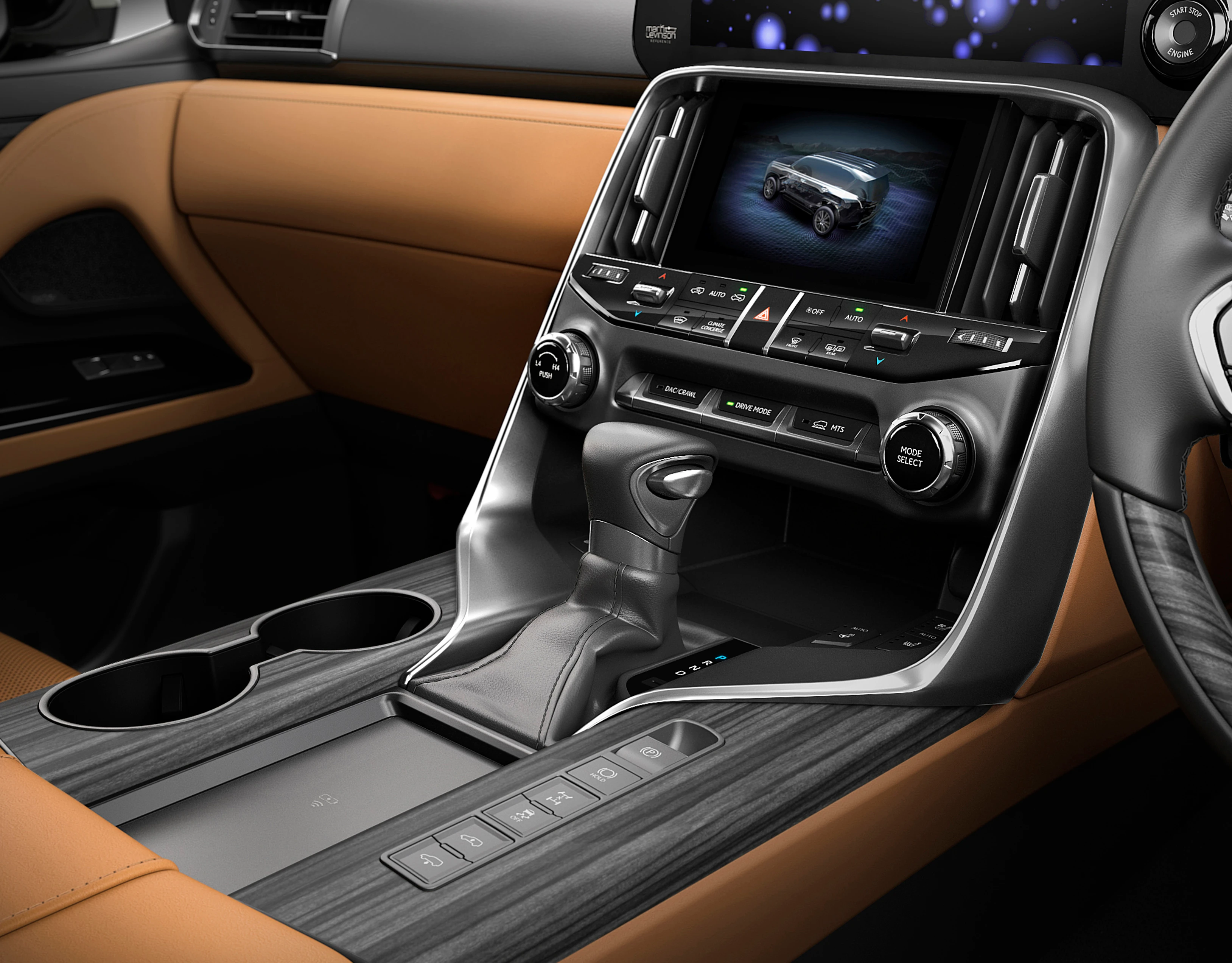 Centre Console and Gear Selector