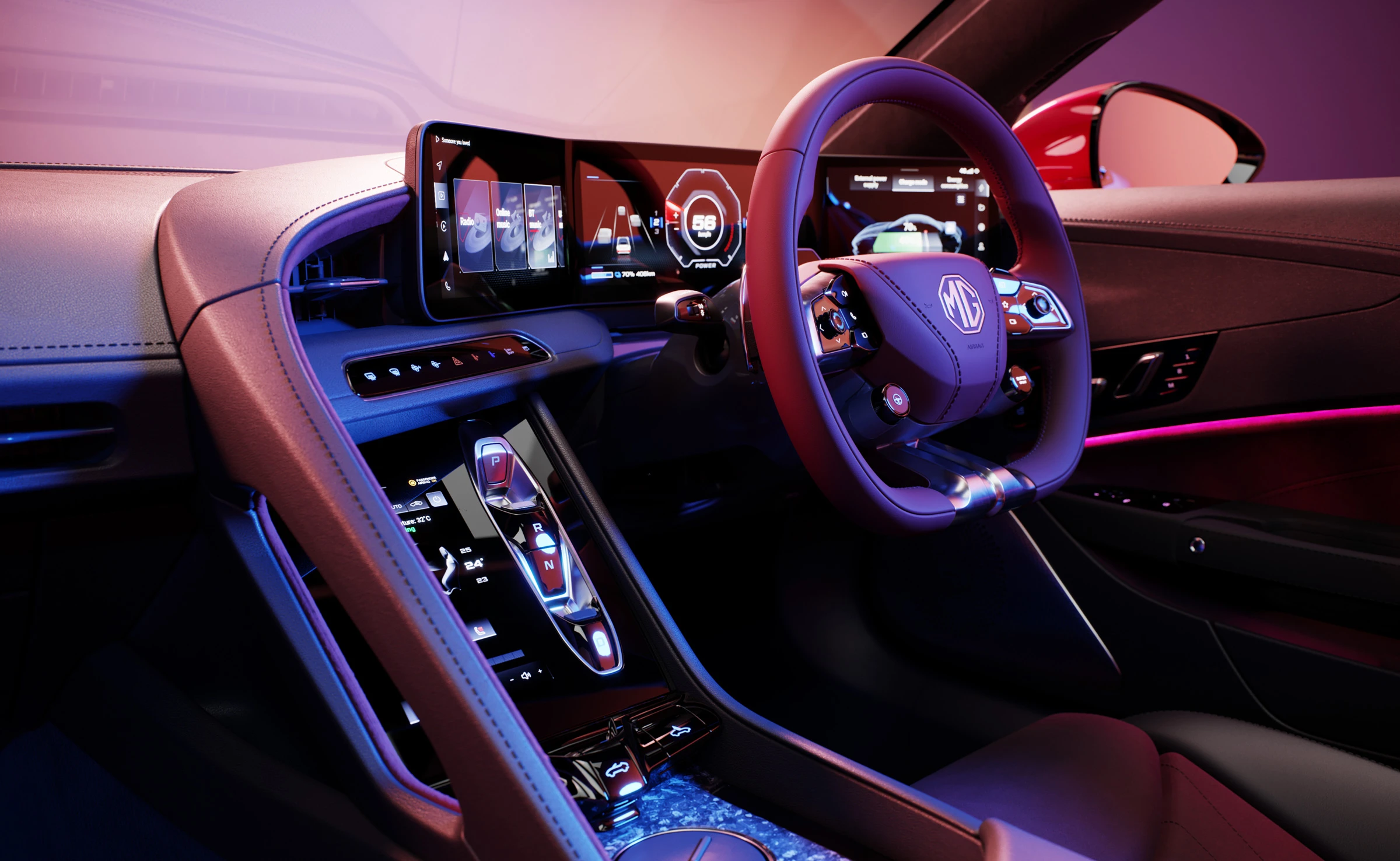 Driver's Cockpit and Screens