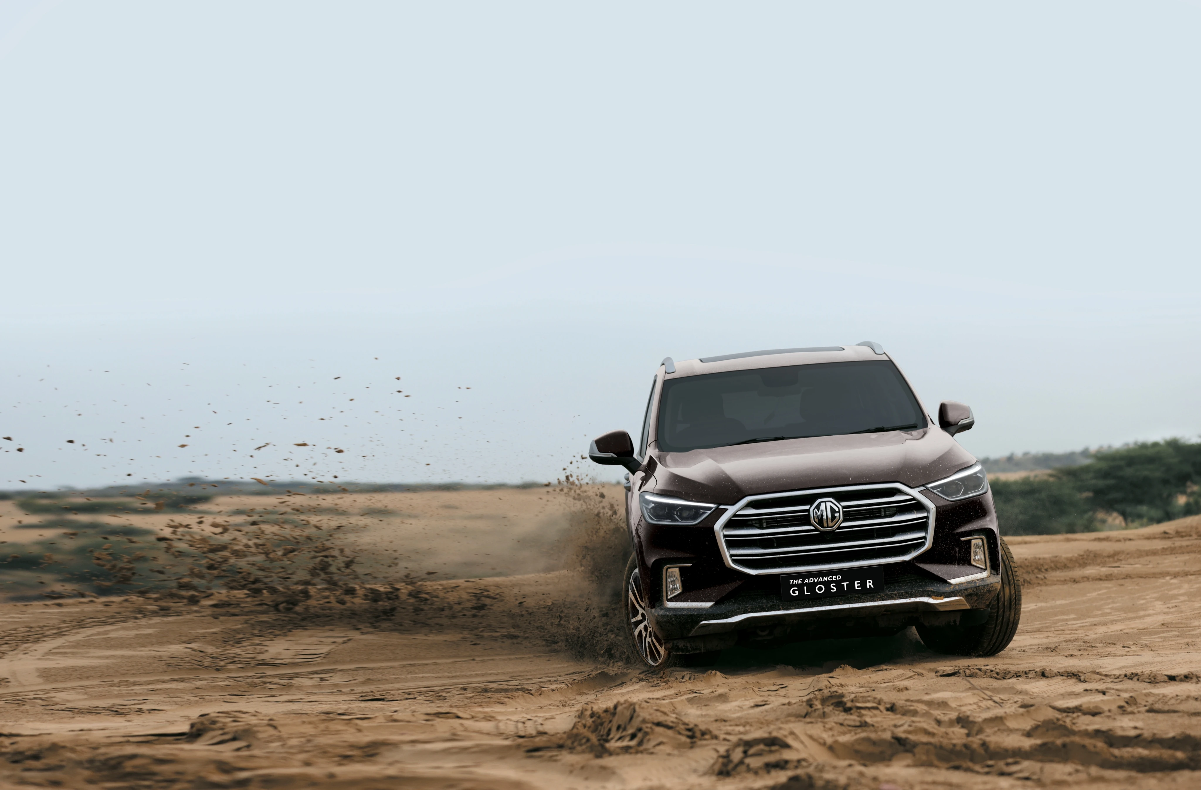 Front View Off-Road in Sand