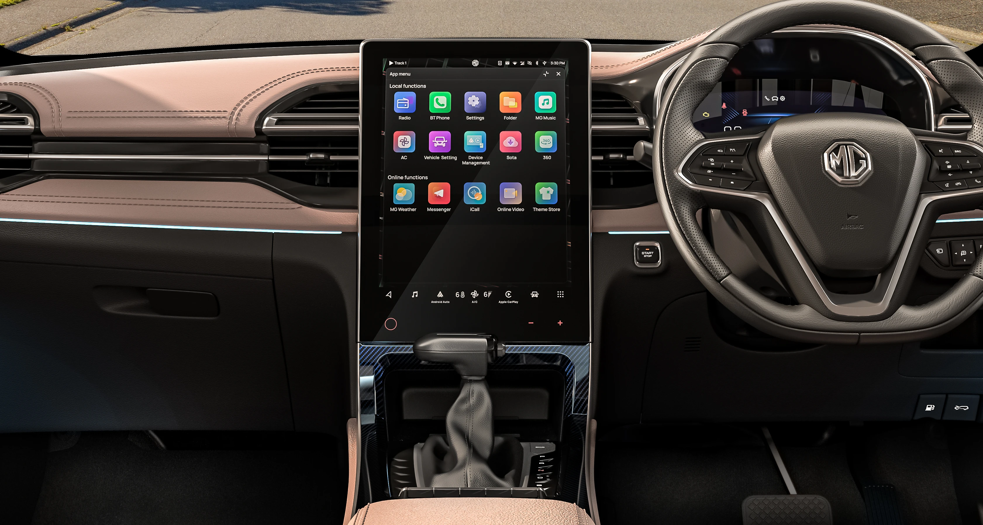 14-inch Touchscreen and Centre Console