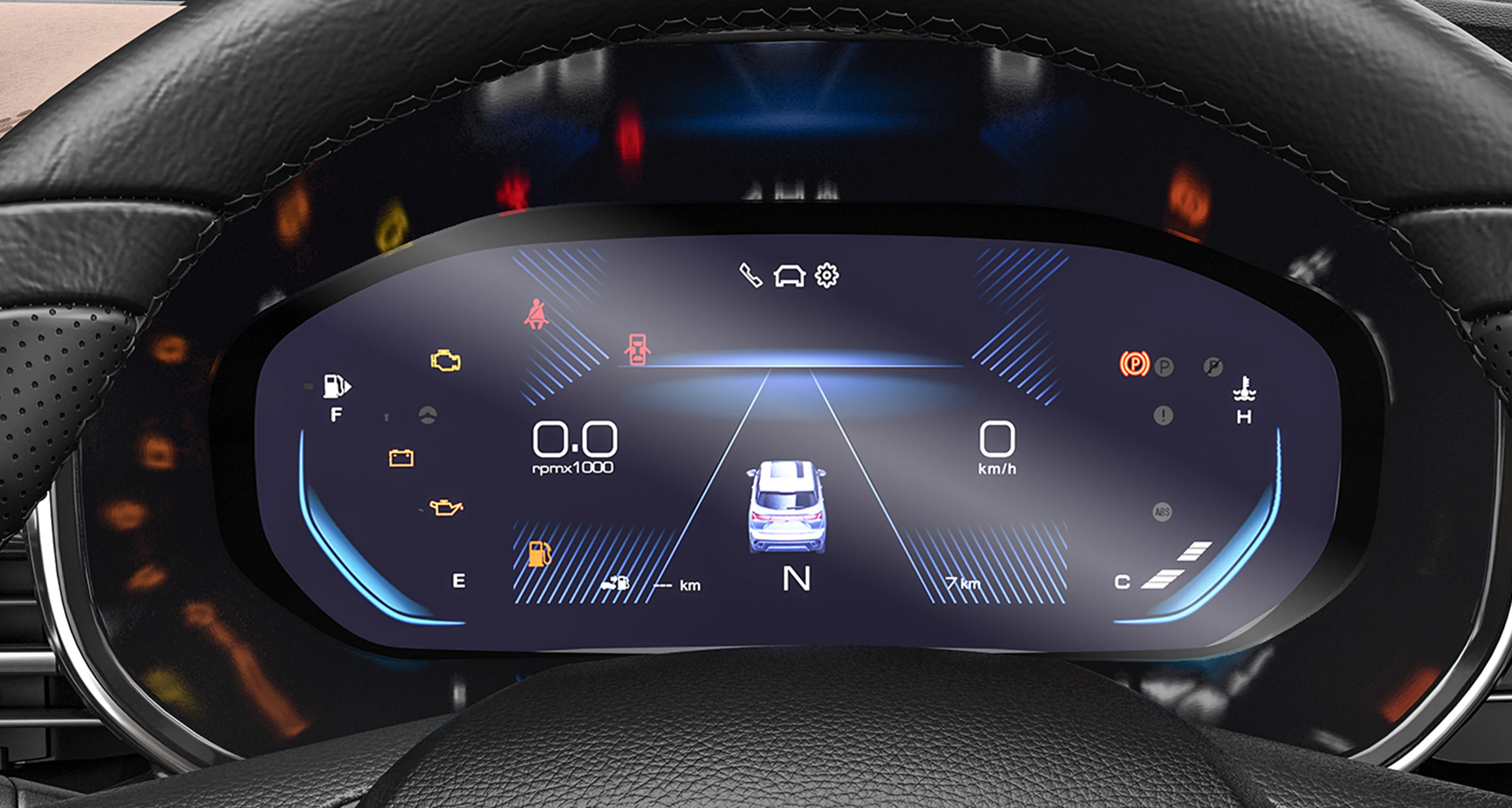 7-inch Digital Cluster