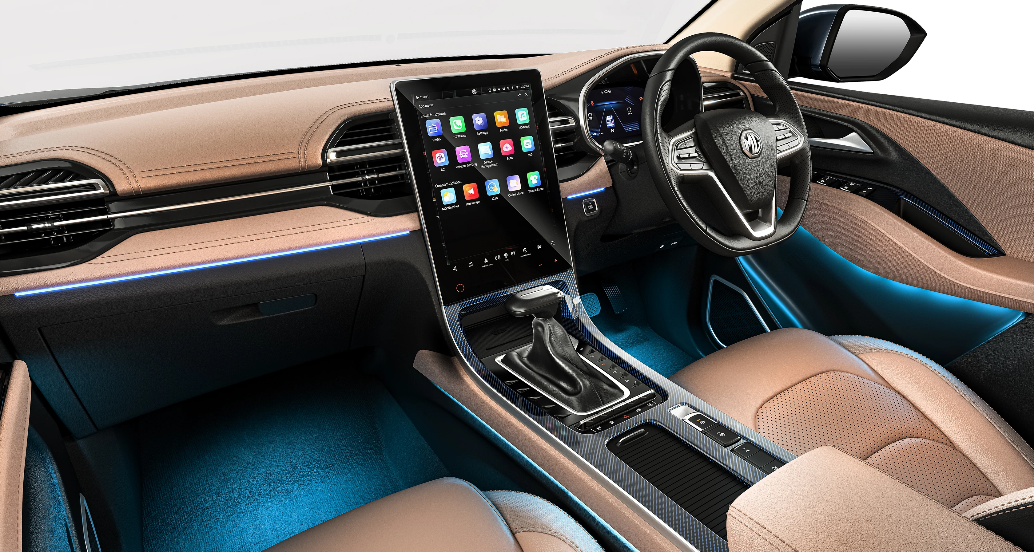 Dashboard with Ambient Lighting