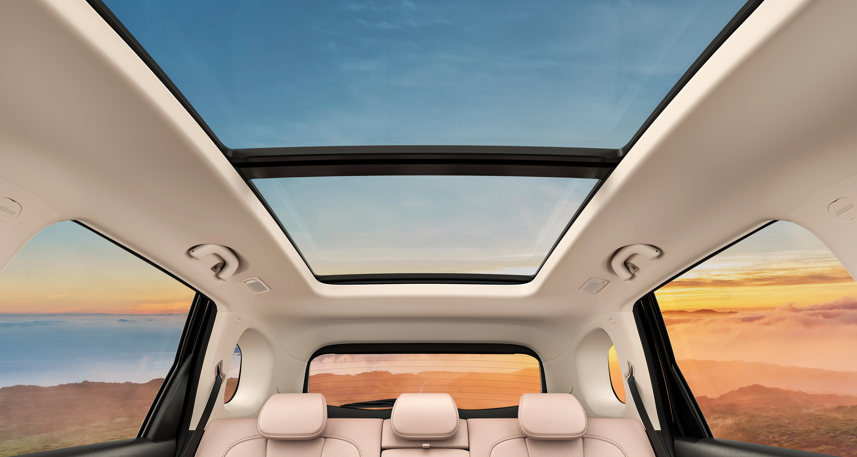 Dual-Pane Panoramic Sunroof