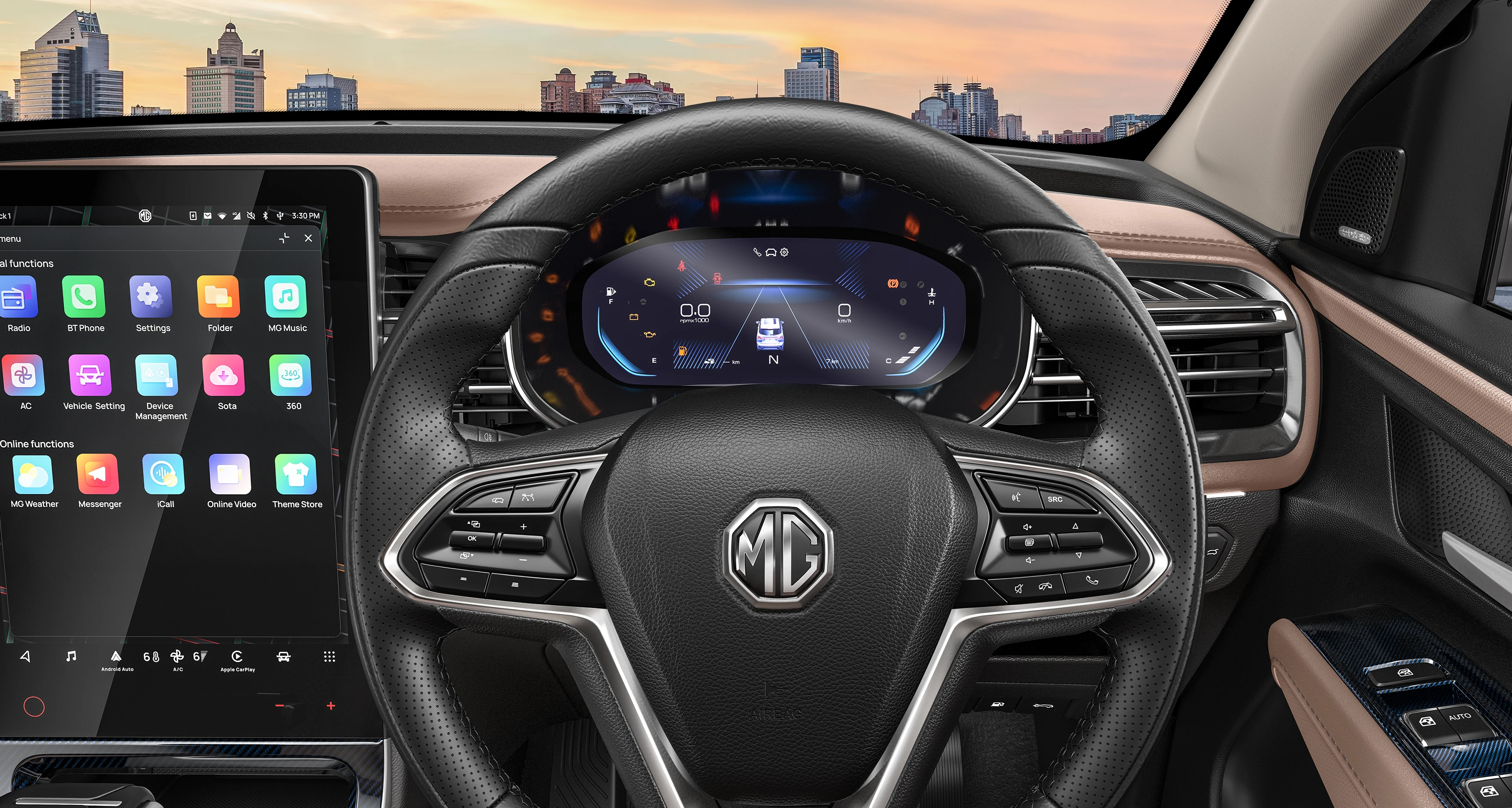 Steering Wheel and Digital Cluster
