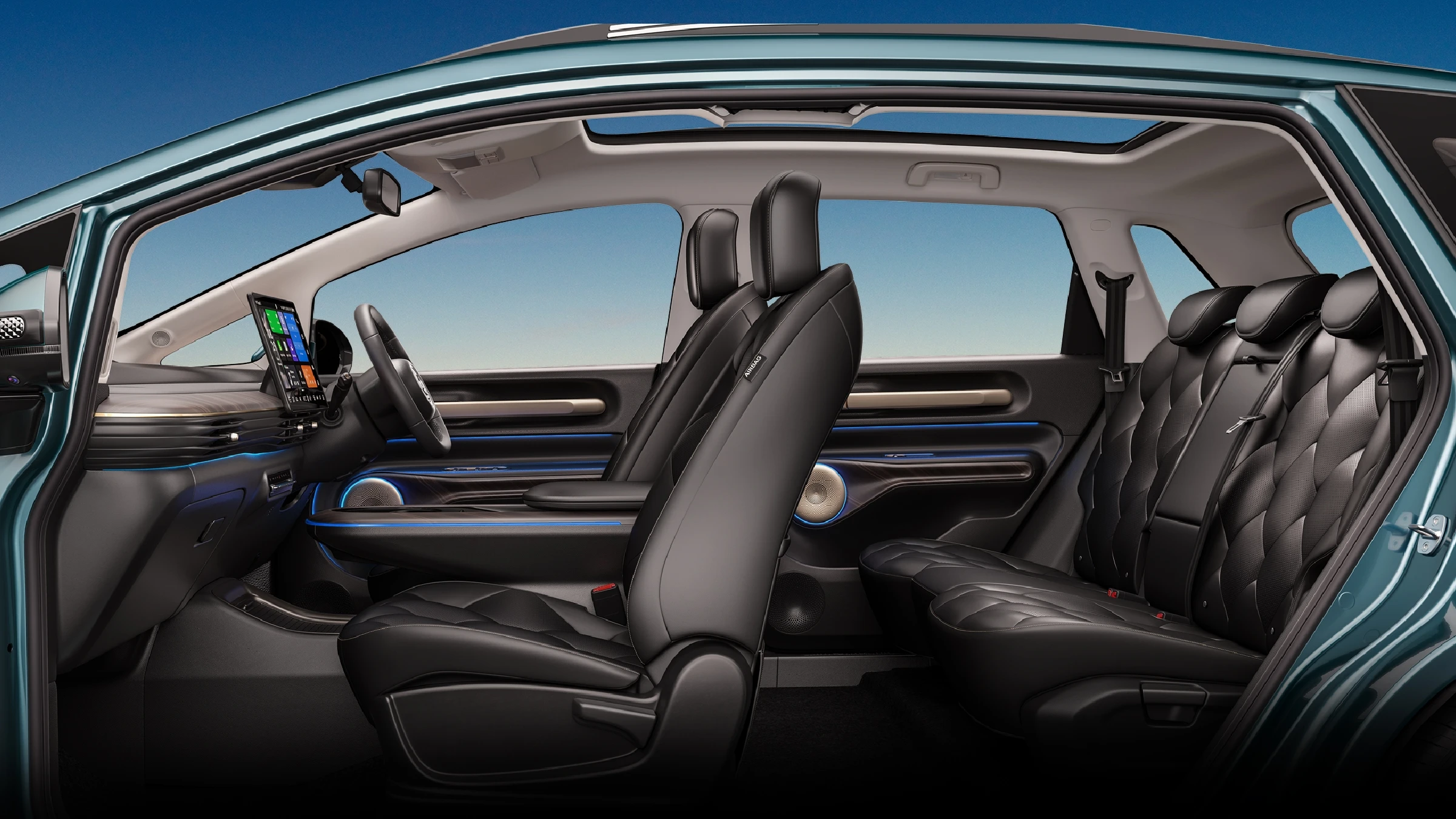 Front and Rear Seats from the Side