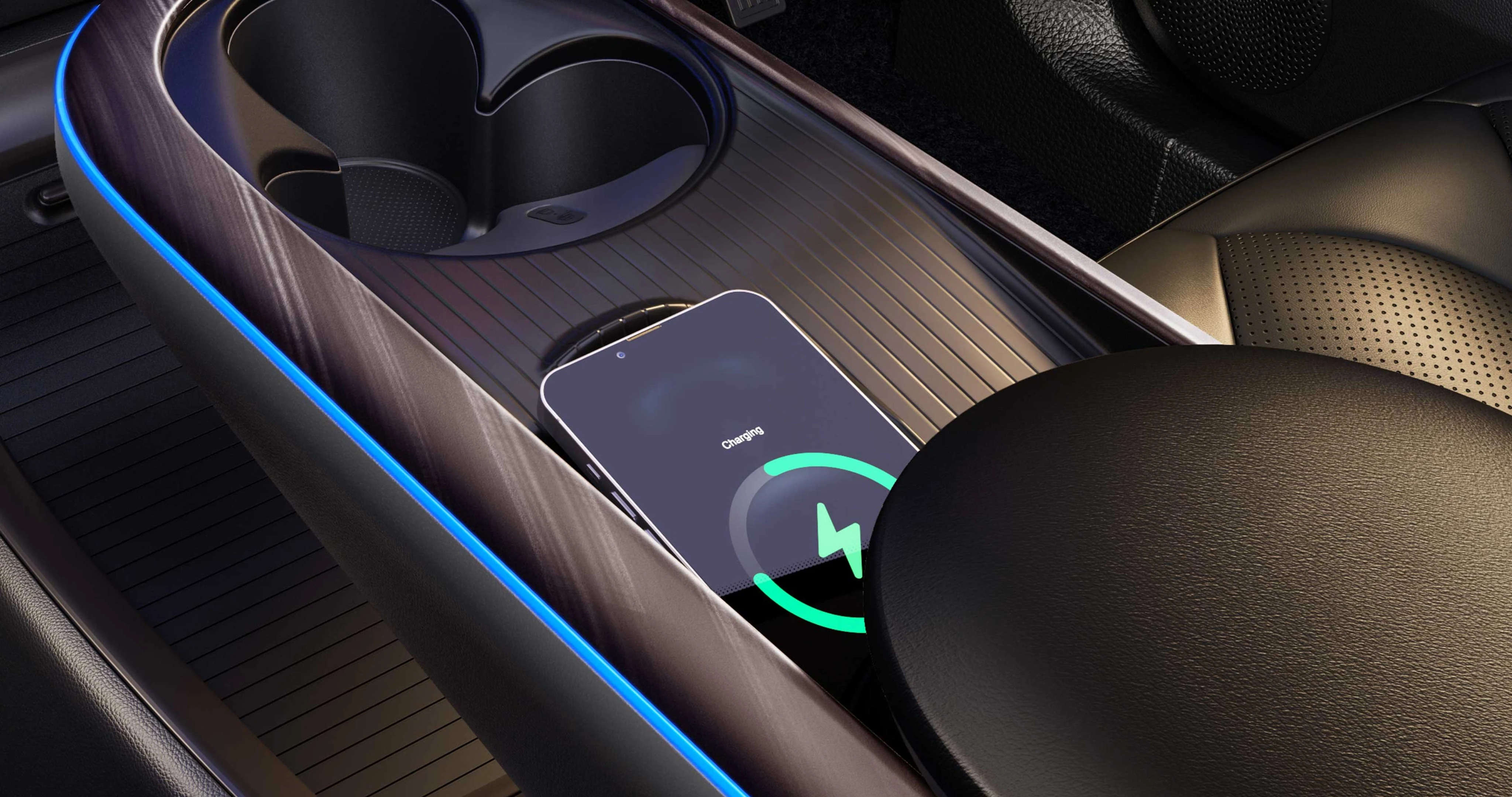 Centre Console and Wireless Charger