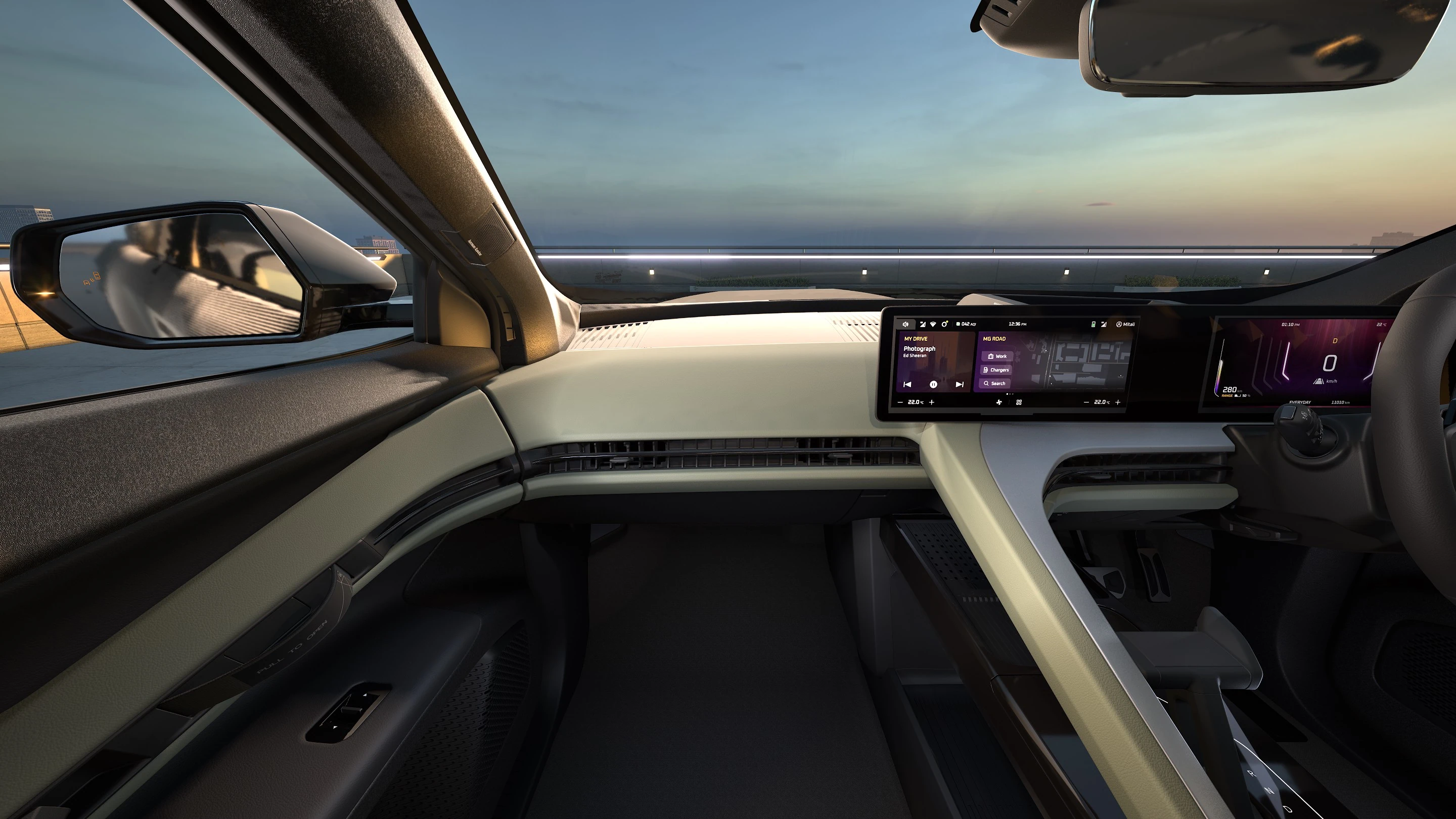 Dashboard from Passenger Seat