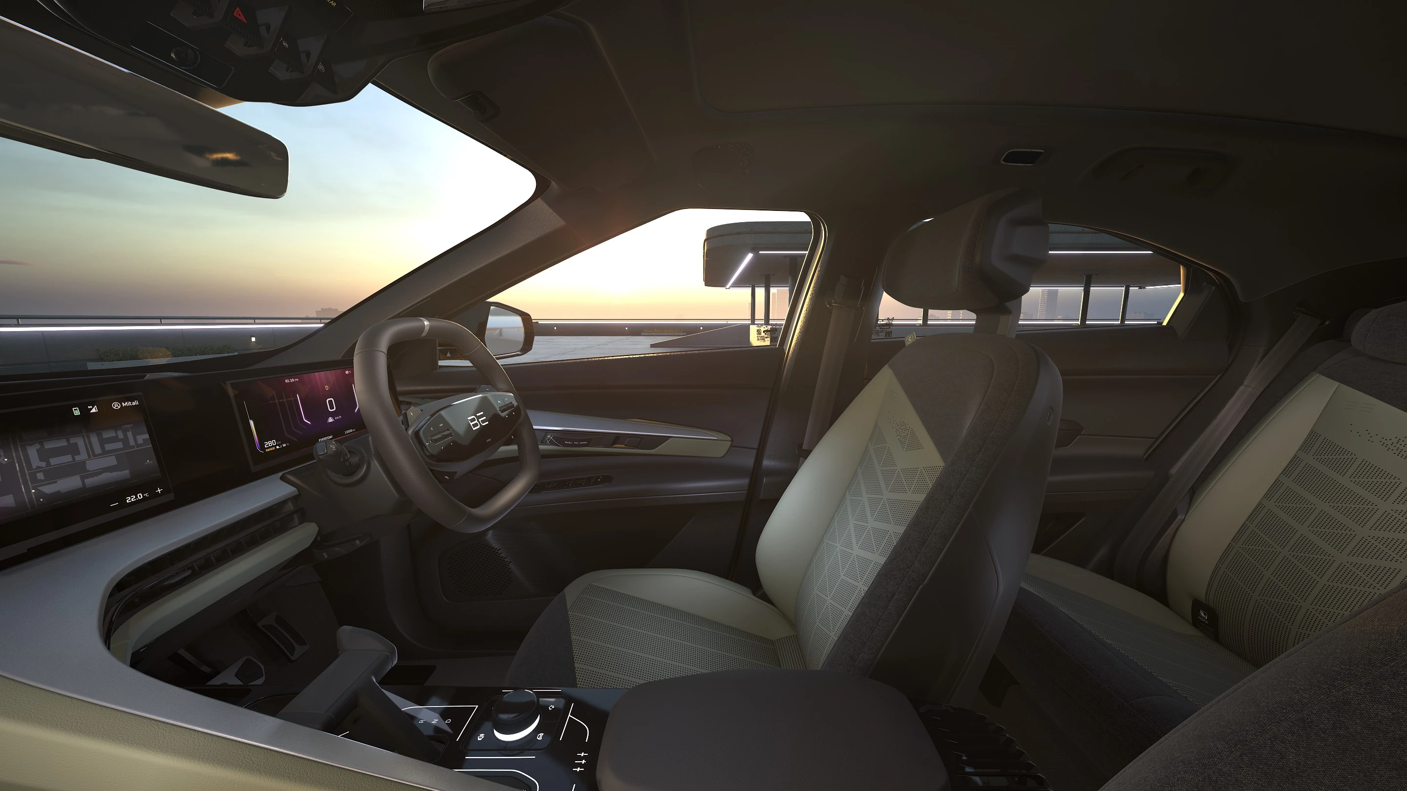 Front Seats and Cockpit