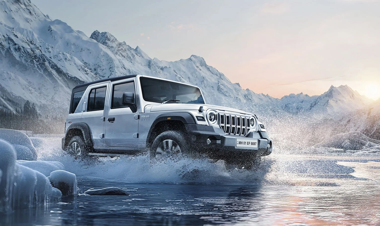 Driving: Water Splash (Everest White)