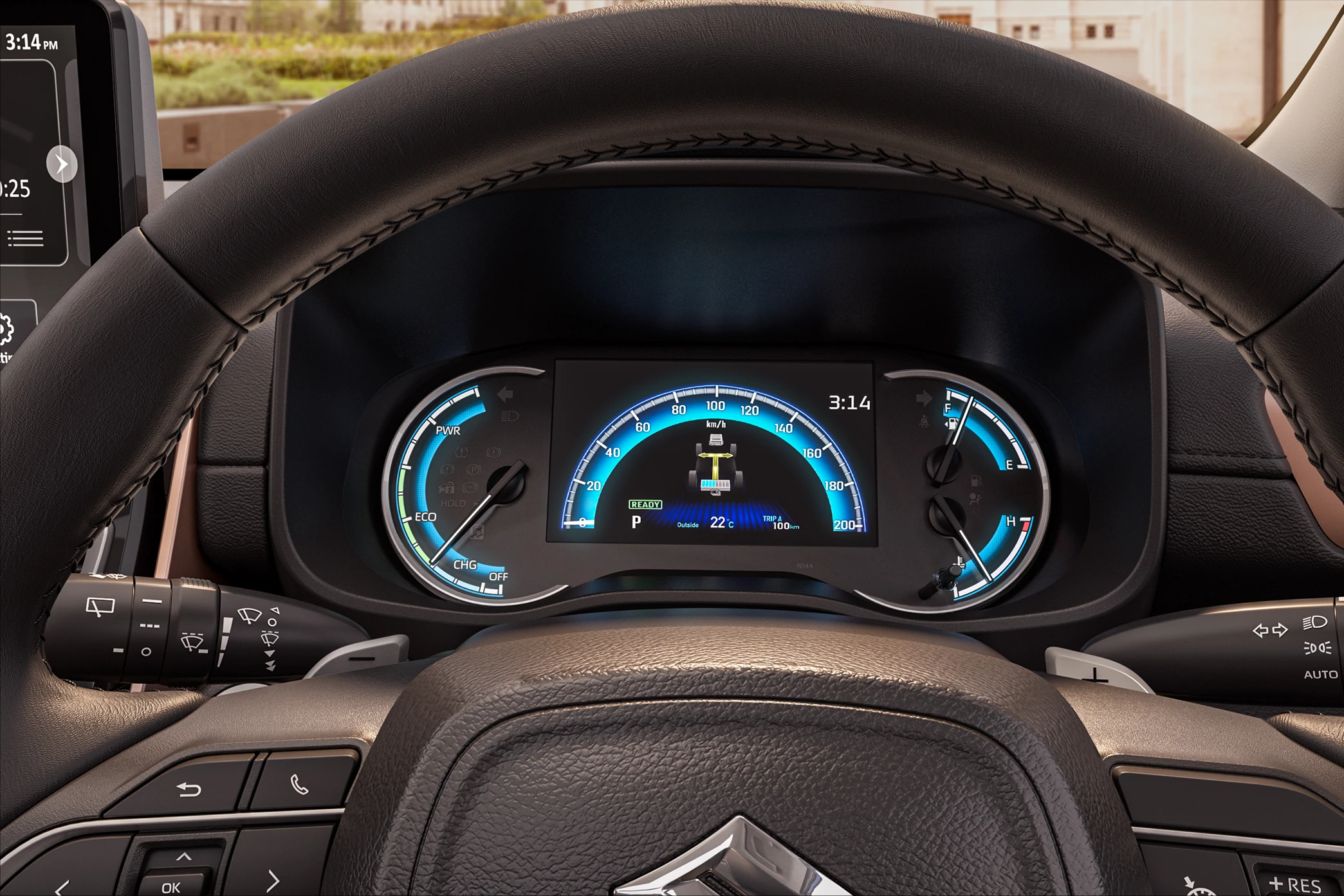 Instrument Cluster with Energy Flow