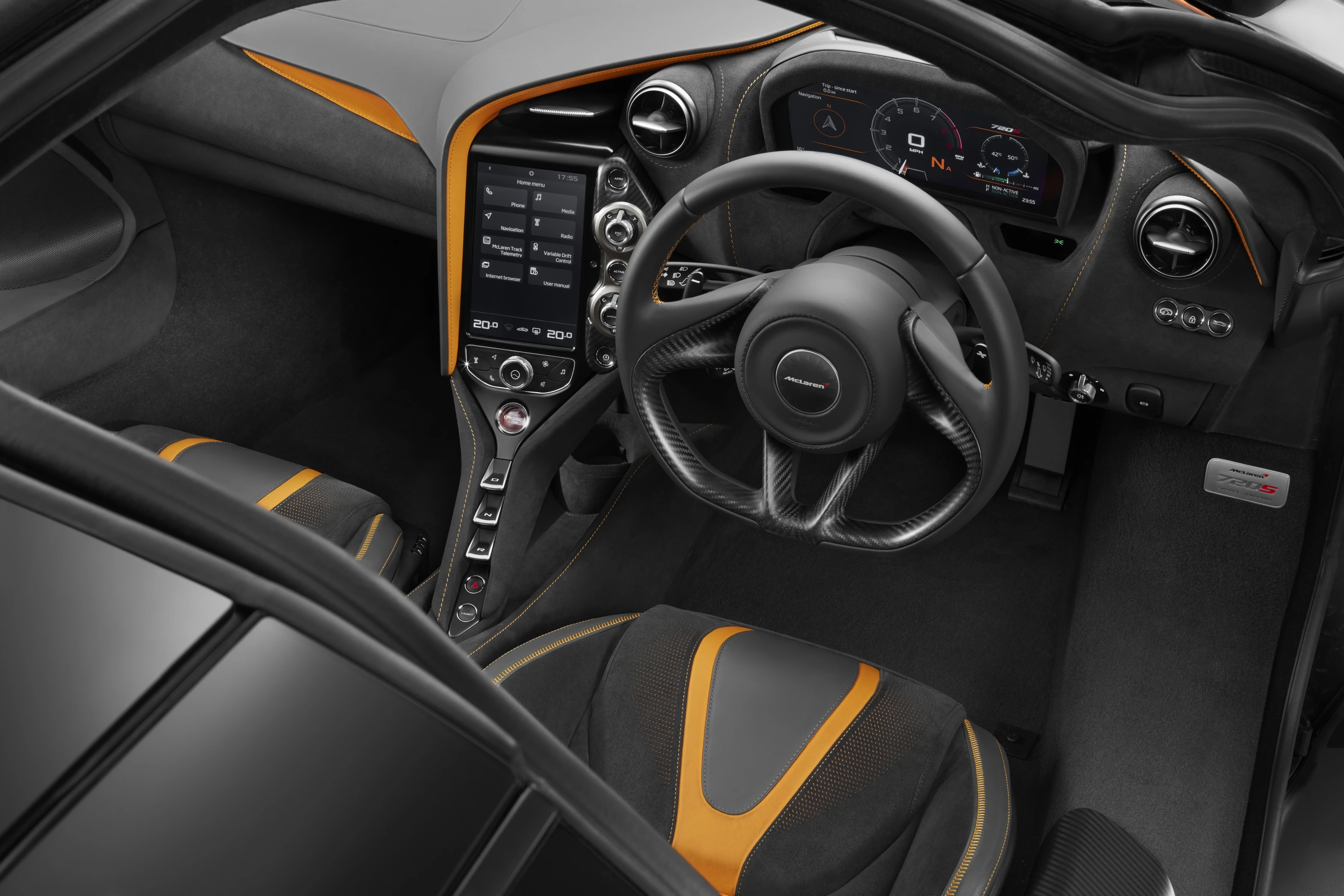 720S cockpit and centre console