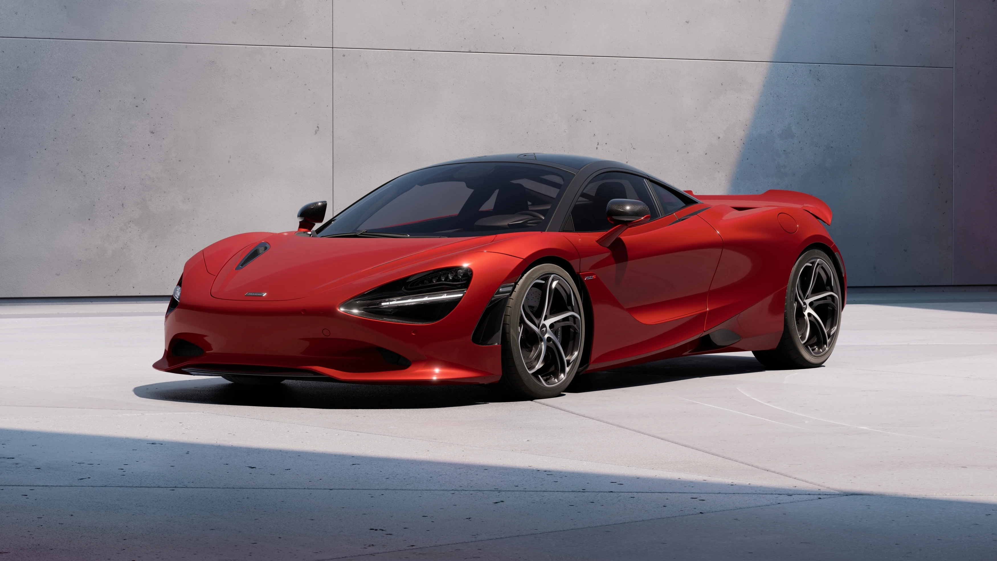 750S front three-quarter, low angle