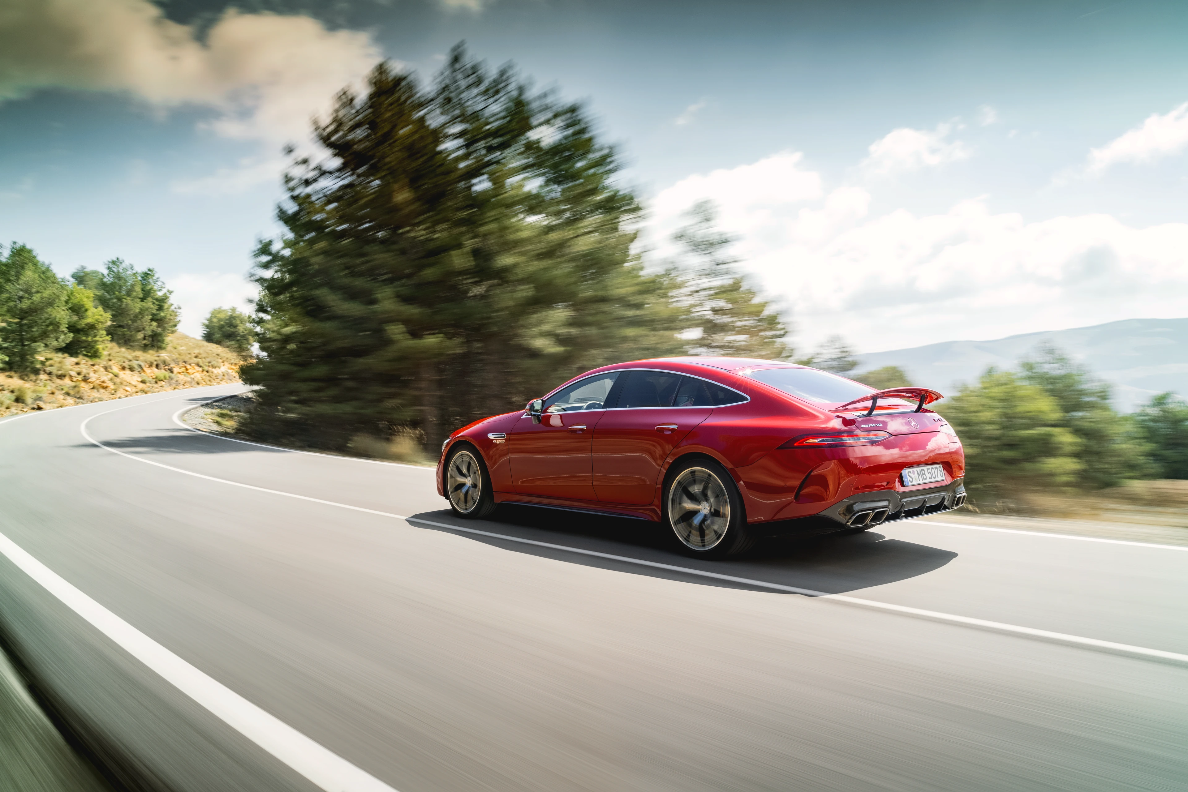 Driving Shot (Rear Three-Quarter)