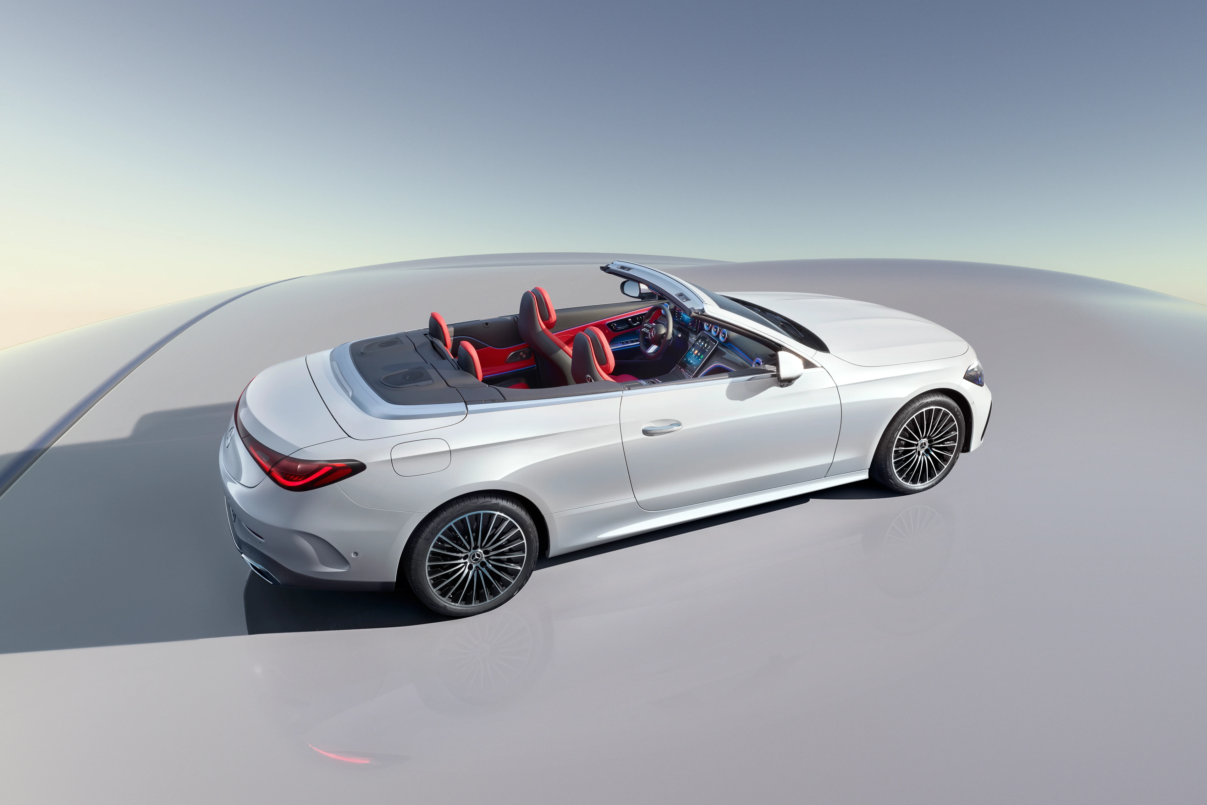 Rear Three-Quarter View From Above (Roof Open)