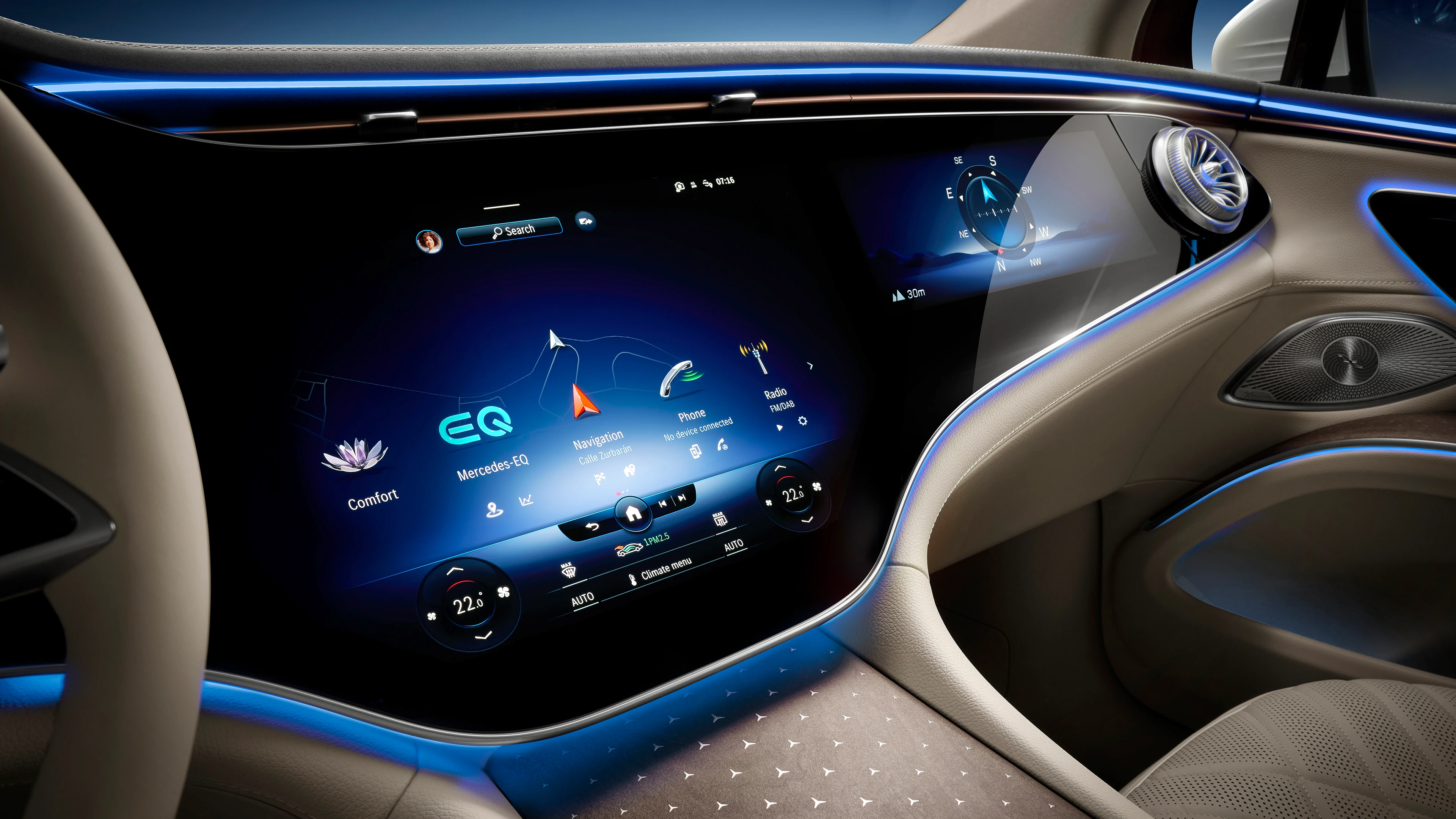 MBUX Hyperscreen (Centre and Passenger Displays)