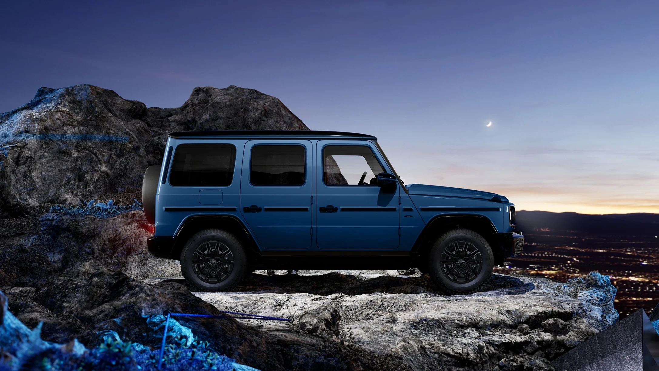 Side Profile on Rocks at Dusk