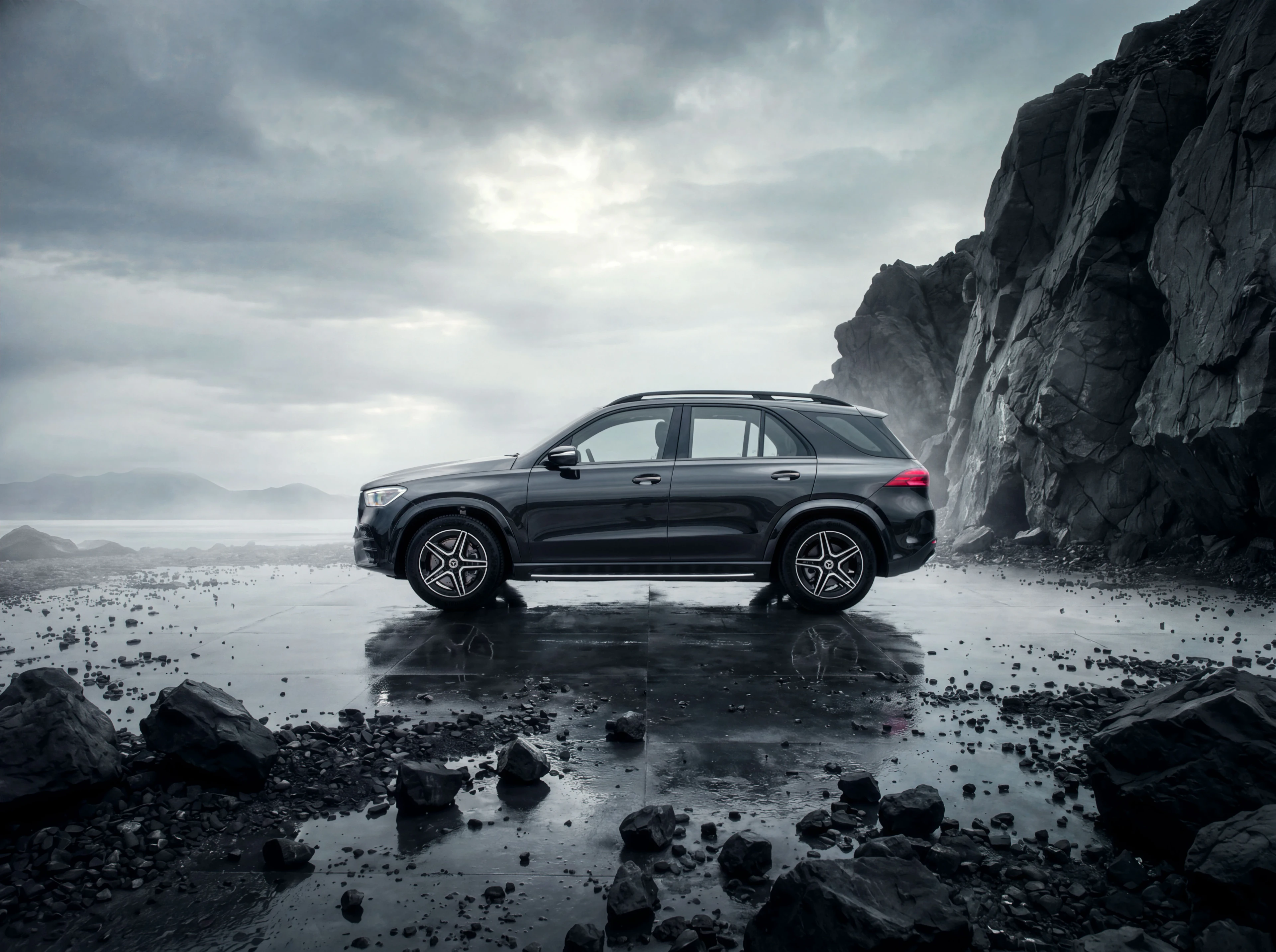 Side Profile on the Rocky Coast