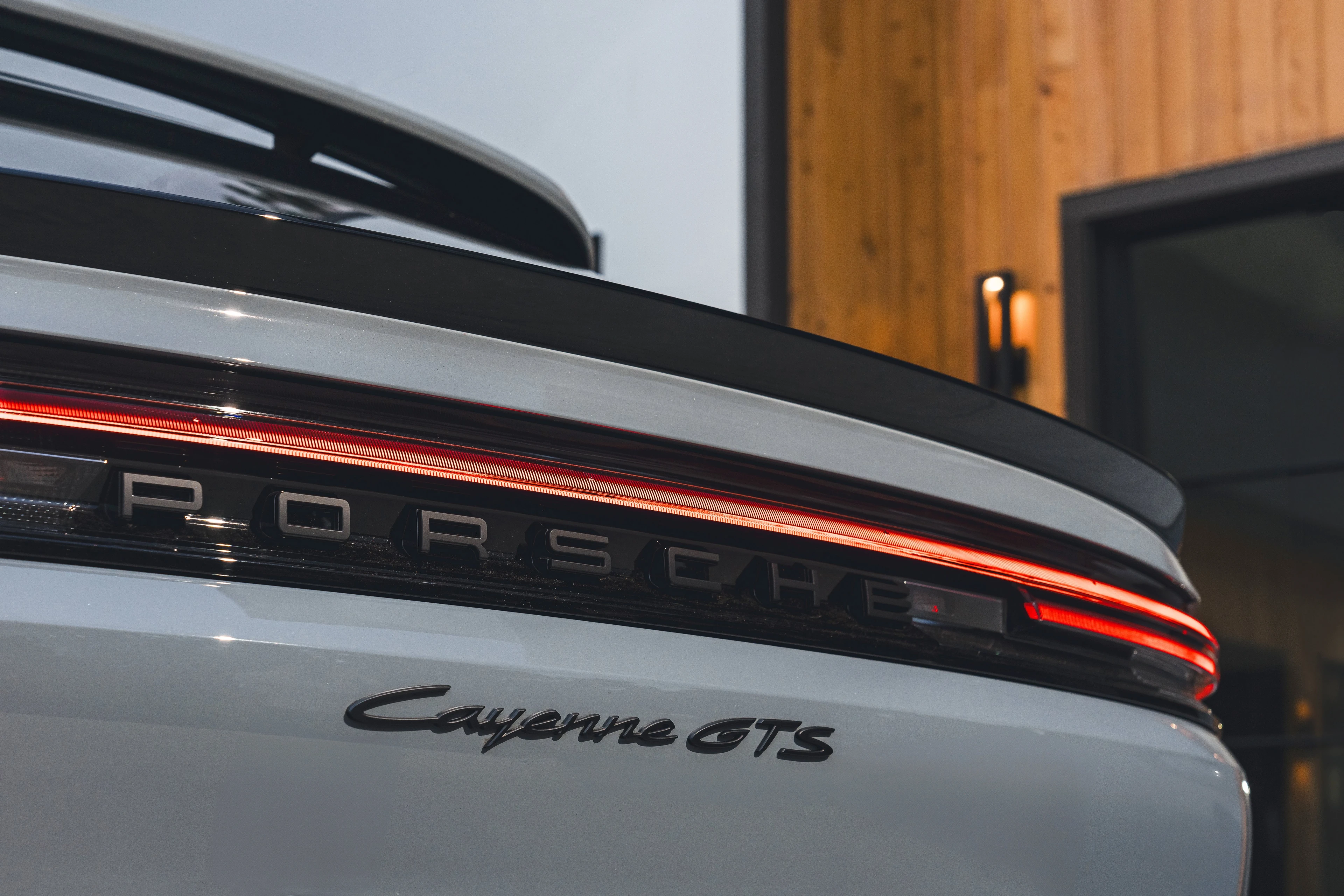 Rear Light Bar and Cayenne GTS Lettering