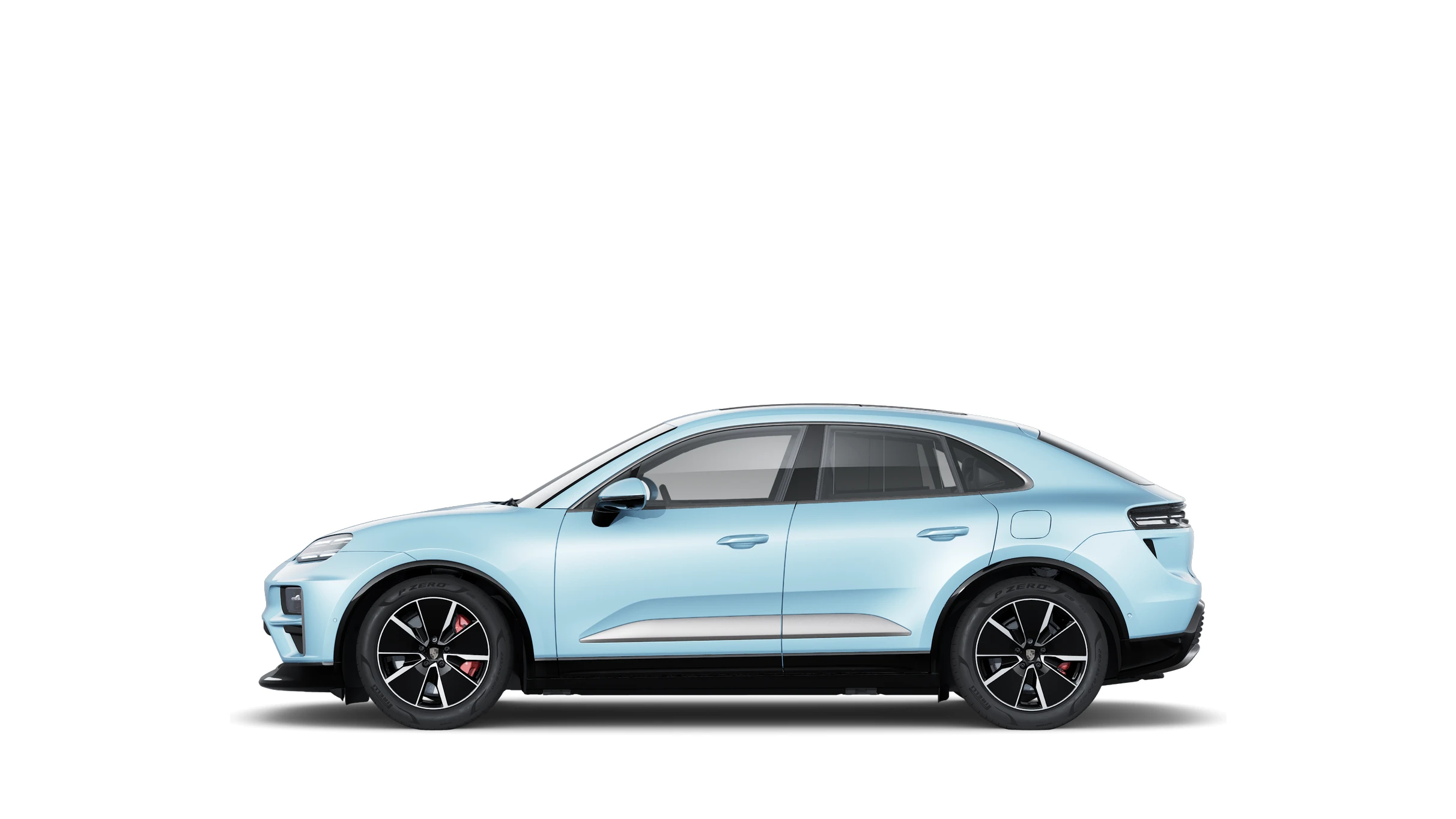 Porsche Macan Turbo EV — Side Profile (Left)