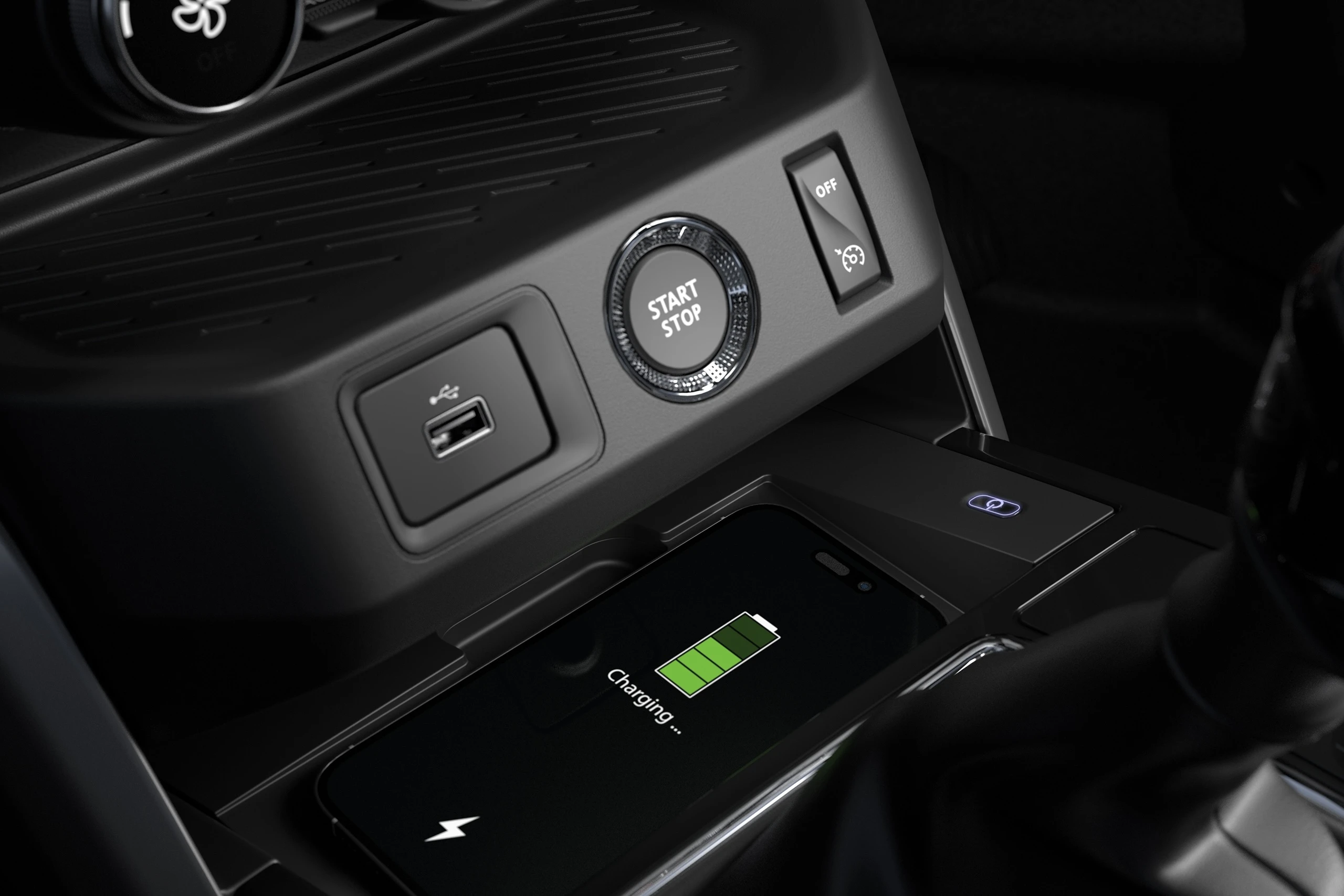 Wireless Charger and Push-Button Start